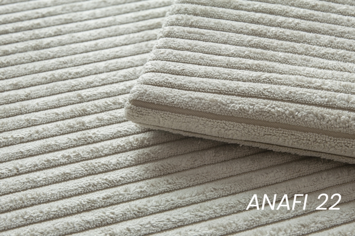 Rozkladacia rohová sedacia súprava Barcelia Mini univerzálna - béžový menčester Anafi 22 Rohová sedacia súprava s funkciou spánku Barcelia Mini - béžový MENČESTER ľahkočistiaci Anafi 22