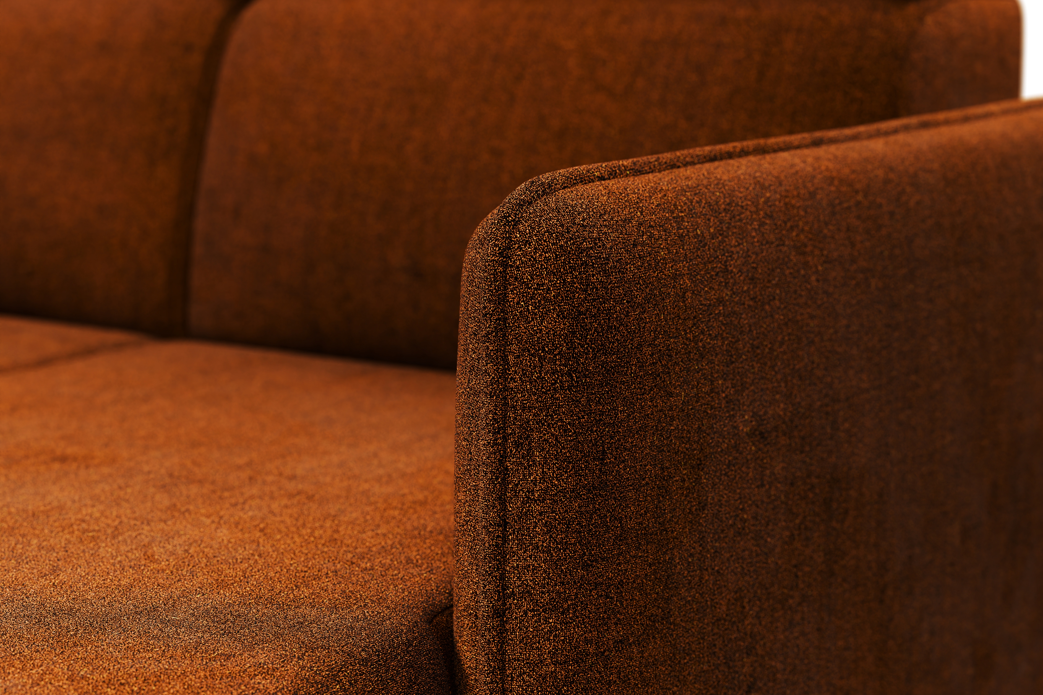 Rozkladacia rohová sedacia súprava Barcelia U - hrdzavá vodoodpudivá látka Enjoy New 39 Rohová sedacia súprava s funkciou spania Barcelia U - ruda látka hydrofobowa Enjoy New 39