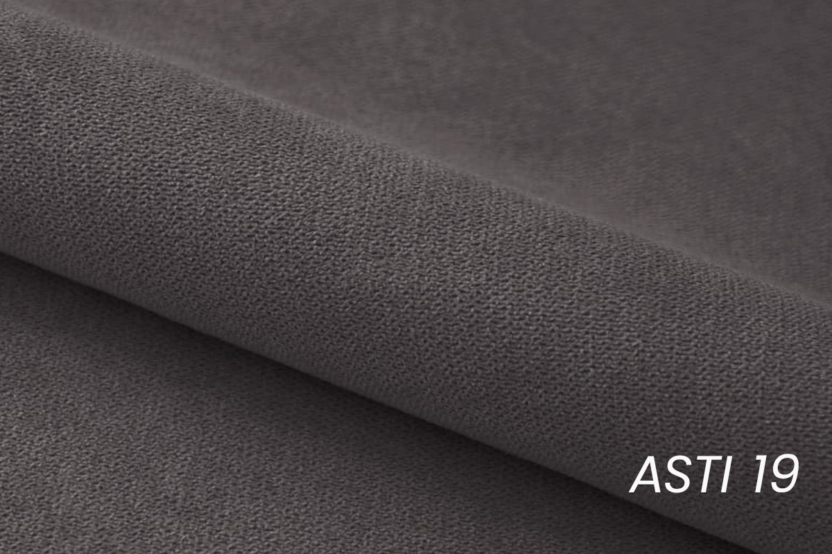 Rozkládací rohová sedací souprava Barcelia U - šedá látka Asti 19 Rohová sedací souprava rozkládací Barcelia U - šedá potahová látka Asti 19