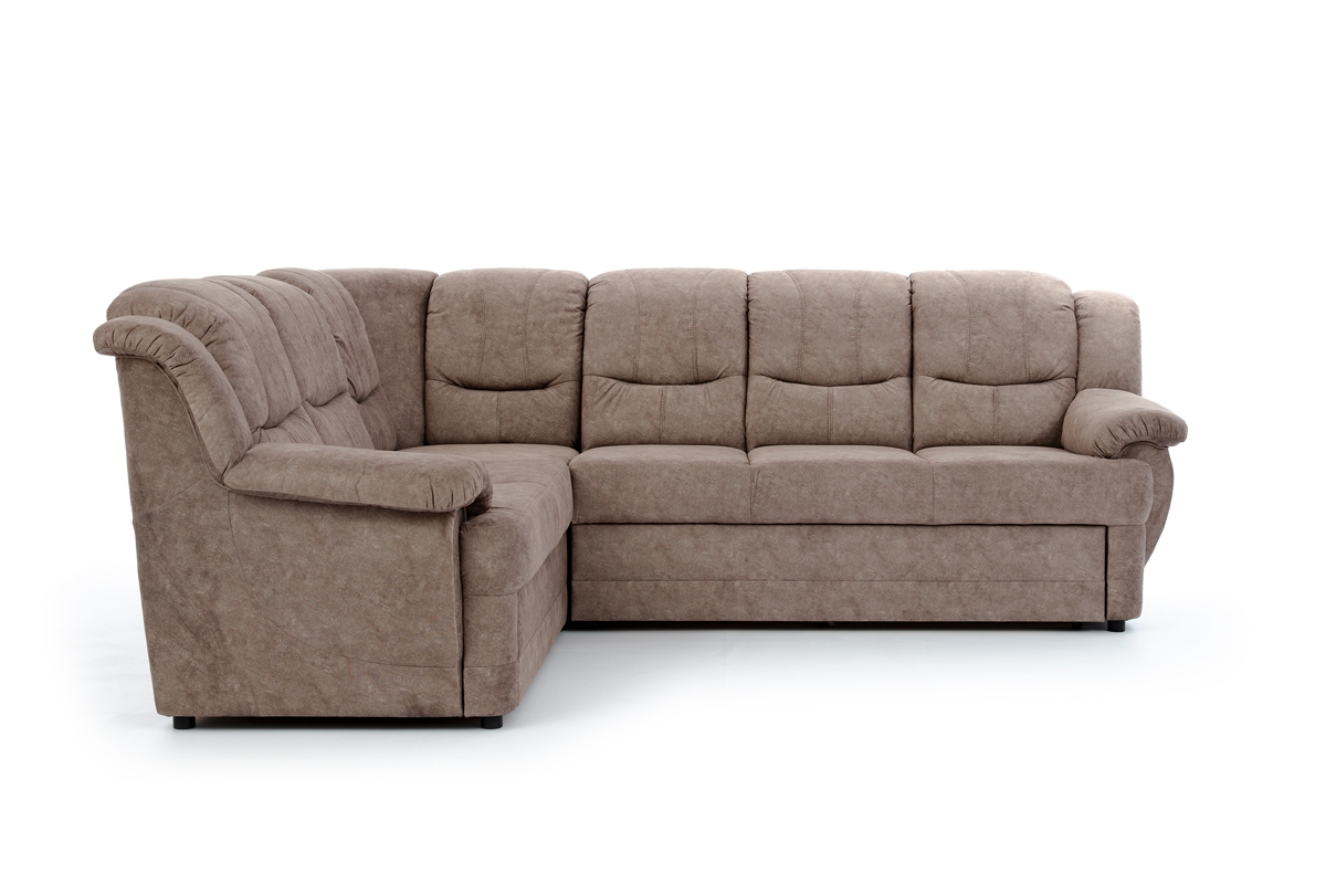 Rozkladacia rohová sedacia súprava Belluno L ľavá - hnedý Forever 63 Rohová sedacia súprava s bočnicami 