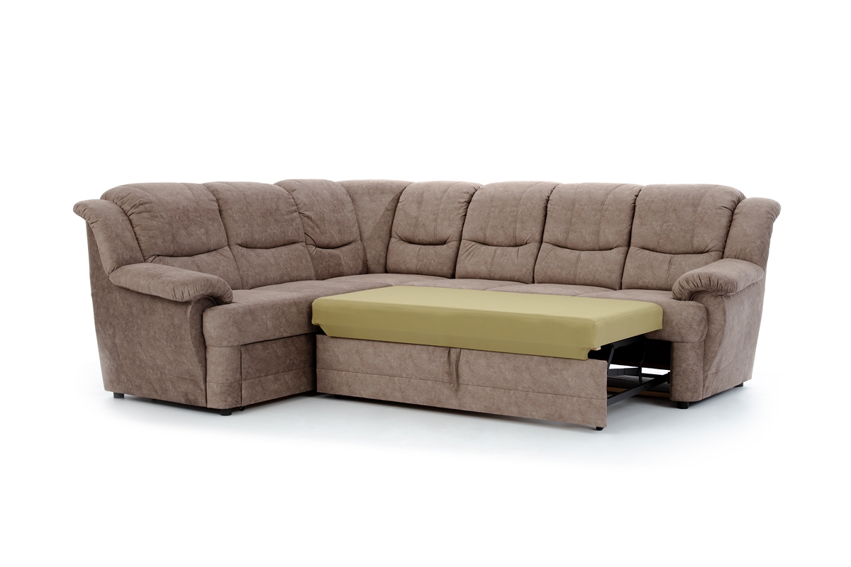 Rozkladacia rohová sedacia súprava Belluno L ľavá - hnedý Forever 63 Rozkladacia rohová sedacia súprava do spania 