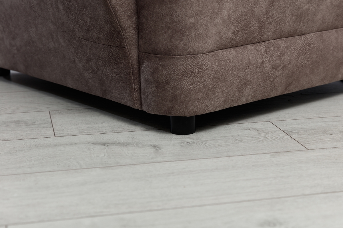 Rohová sedacia súprava Belluno Mini ľavá - Hnedá látka Forever 63 Hnedý Rohová sedacia súprava z plastikowymi nozkami 