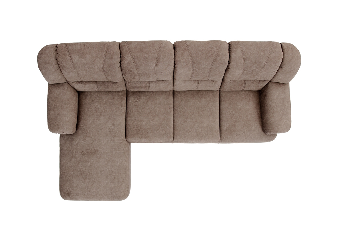 Rohová sedacia súprava Belluno Mini ľavá - Hnedá látka Forever 63 Hnedý Rohová sedacia súprava z glebokim siedziskiem 