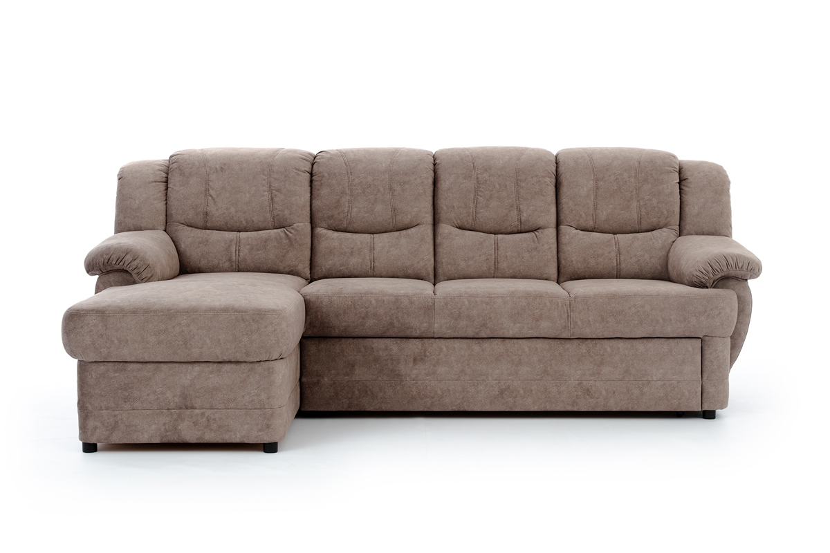 Rohová sedacia súprava Belluno Mini ľavá - Hnedá látka Forever 63 Hnedý Rohová sedacia súprava z wysokim oparciem 