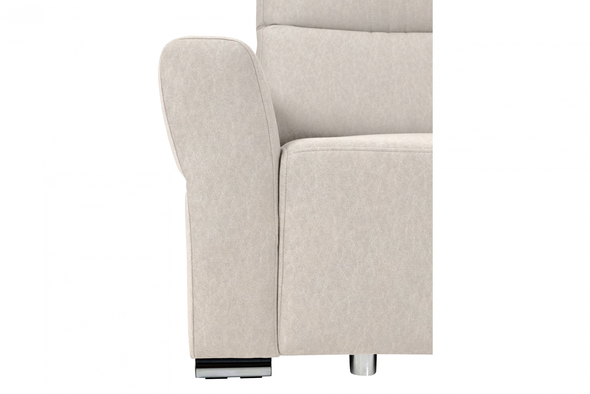 Rozkladacia rohová sedacia súprava Cawo II pravá - svetlý Béžová / zamat / Castel 03 Rohová sedacia súprava s funkciou spania Cawo II pravá strana - svetlý Béžová / zamat / Castel 03