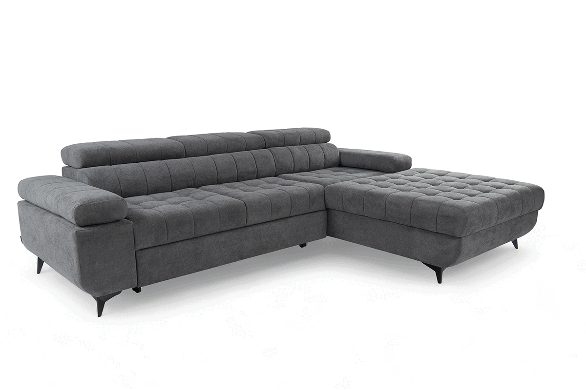 Rozkladacia rohová sedačka do obývacej izby Dragonis L II Rohová sedacia súprava s funkciou spánku Dragonis L II