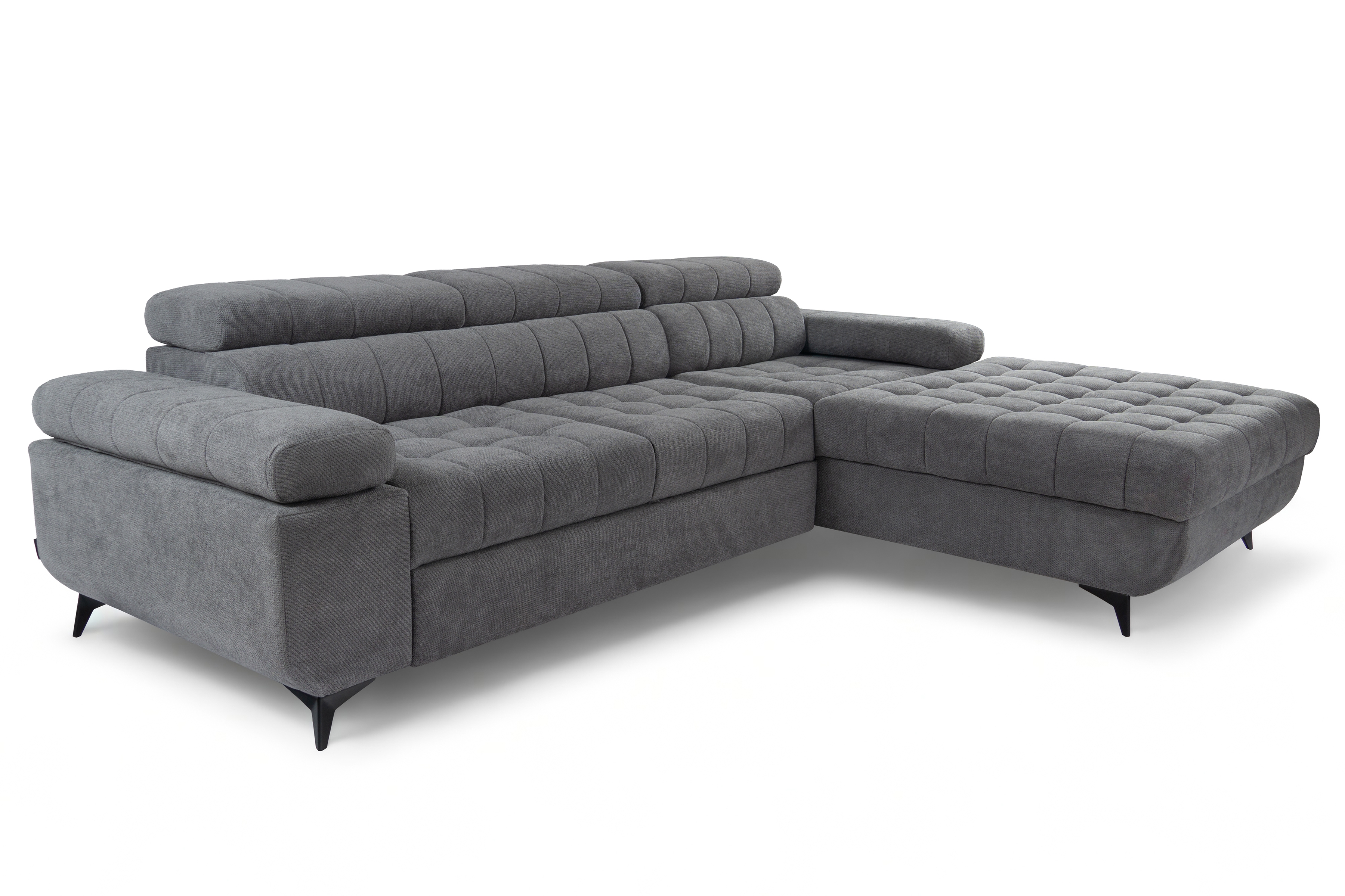 Rozkladacia rohová sedačka do obývacej izby Dragonis L II Rohová sedacia súprava s funkciou spánku Dragonis L II