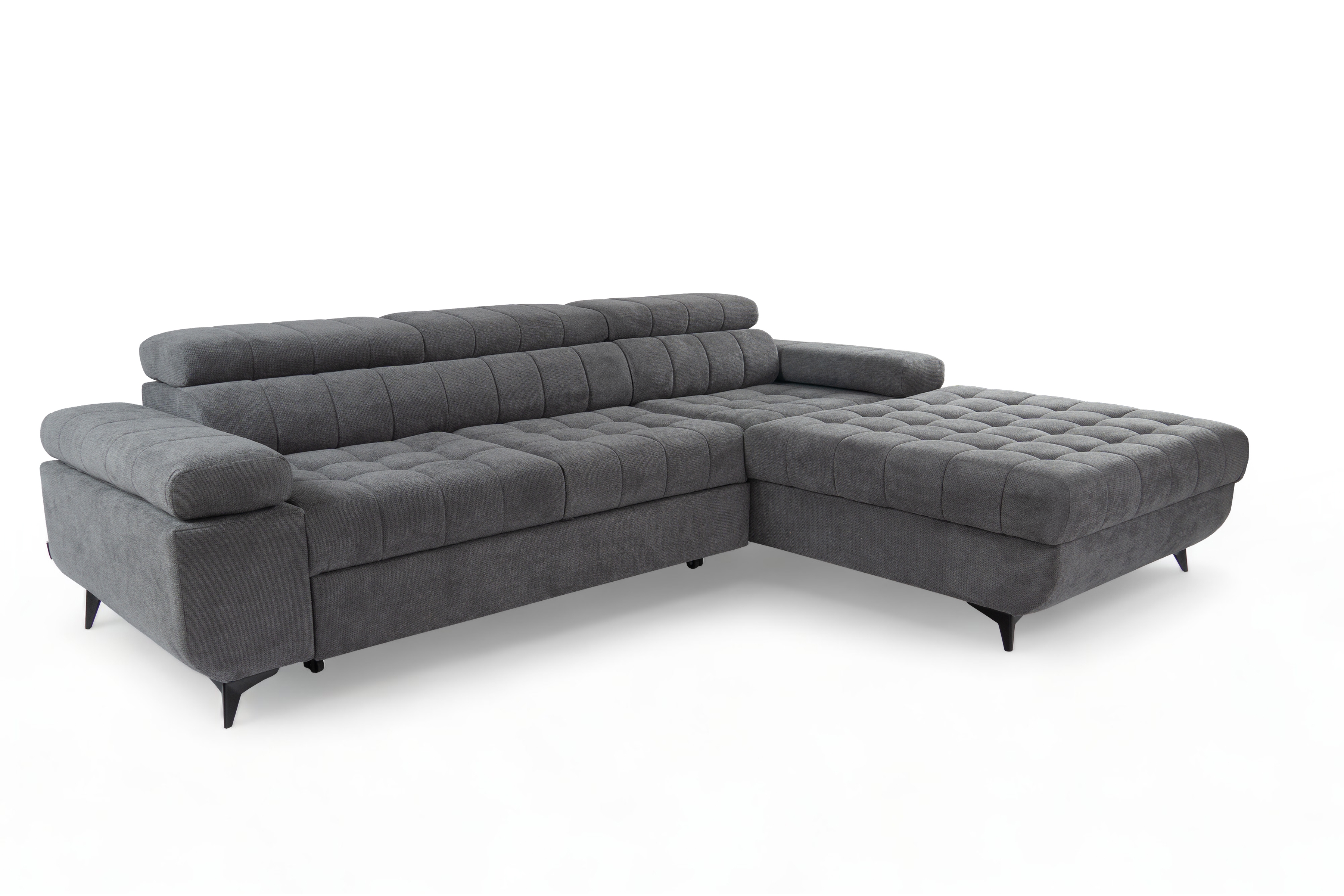 Rozkladacia rohová sedačka do obývacej izby Dragonis L II Rohová sedacia súprava s funkciou spánku Dragonis L II