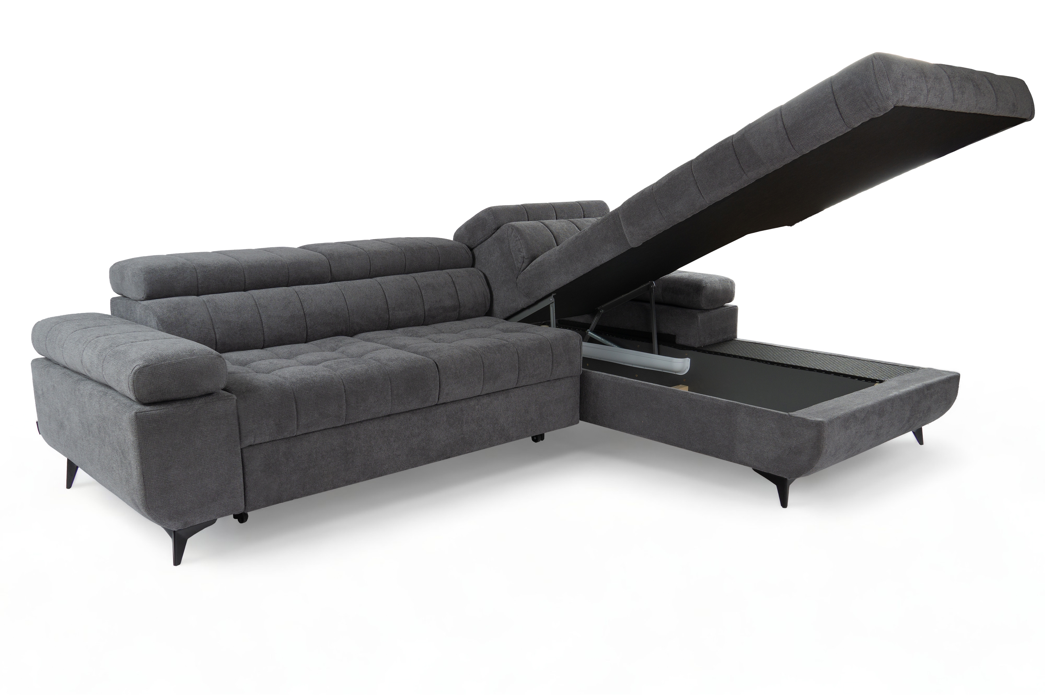 Rozkladacia rohová sedačka do obývacej izby Dragonis L II Rohová sedacia súprava s funkciou spánku Dragonis L II