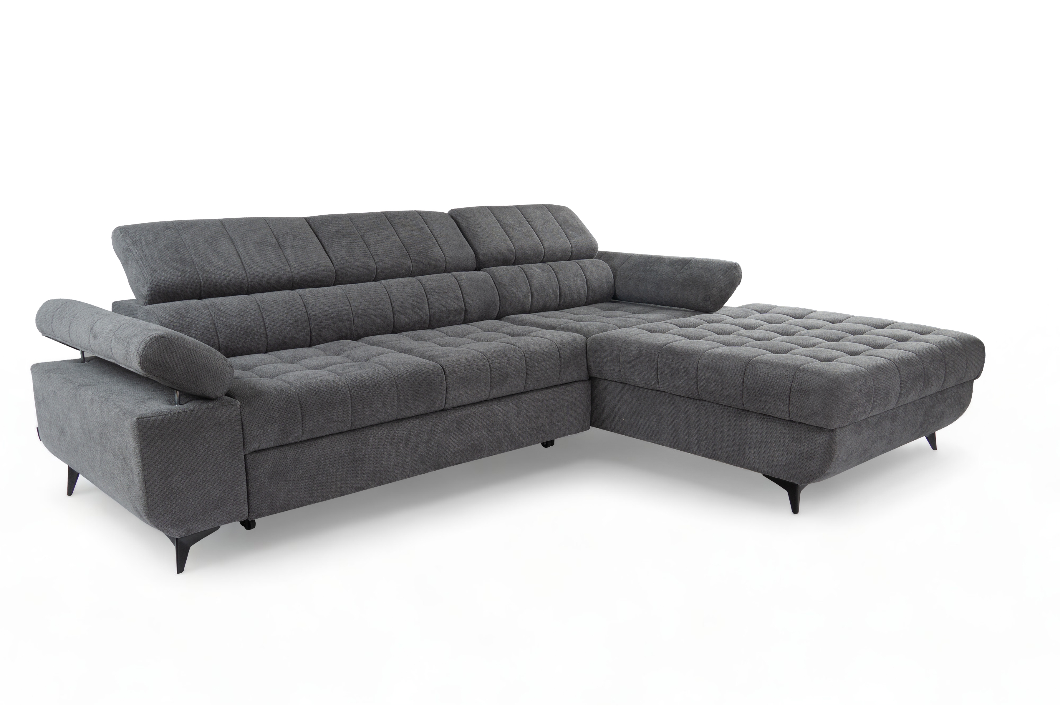 Rozkladacia rohová sedačka do obývacej izby Dragonis L II Rohová sedacia súprava s funkciou spánku Dragonis L II