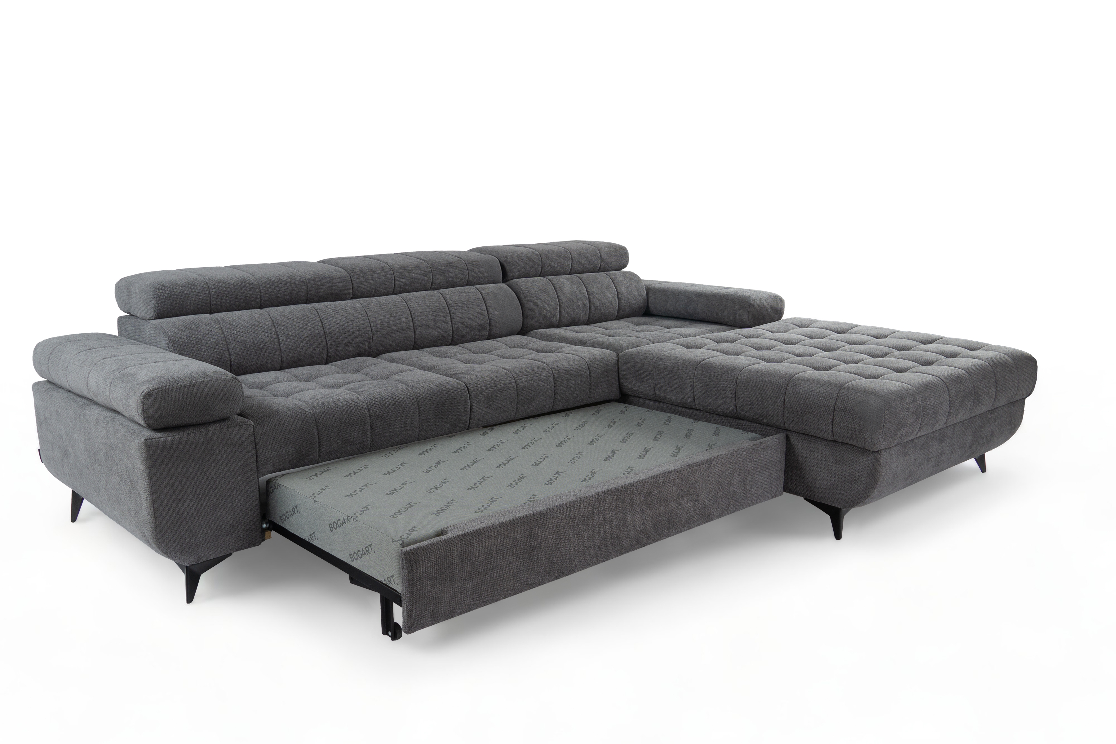 Rozkladacia rohová sedačka do obývacej izby Dragonis L II Rohová sedacia súprava s funkciou spánku Dragonis L II