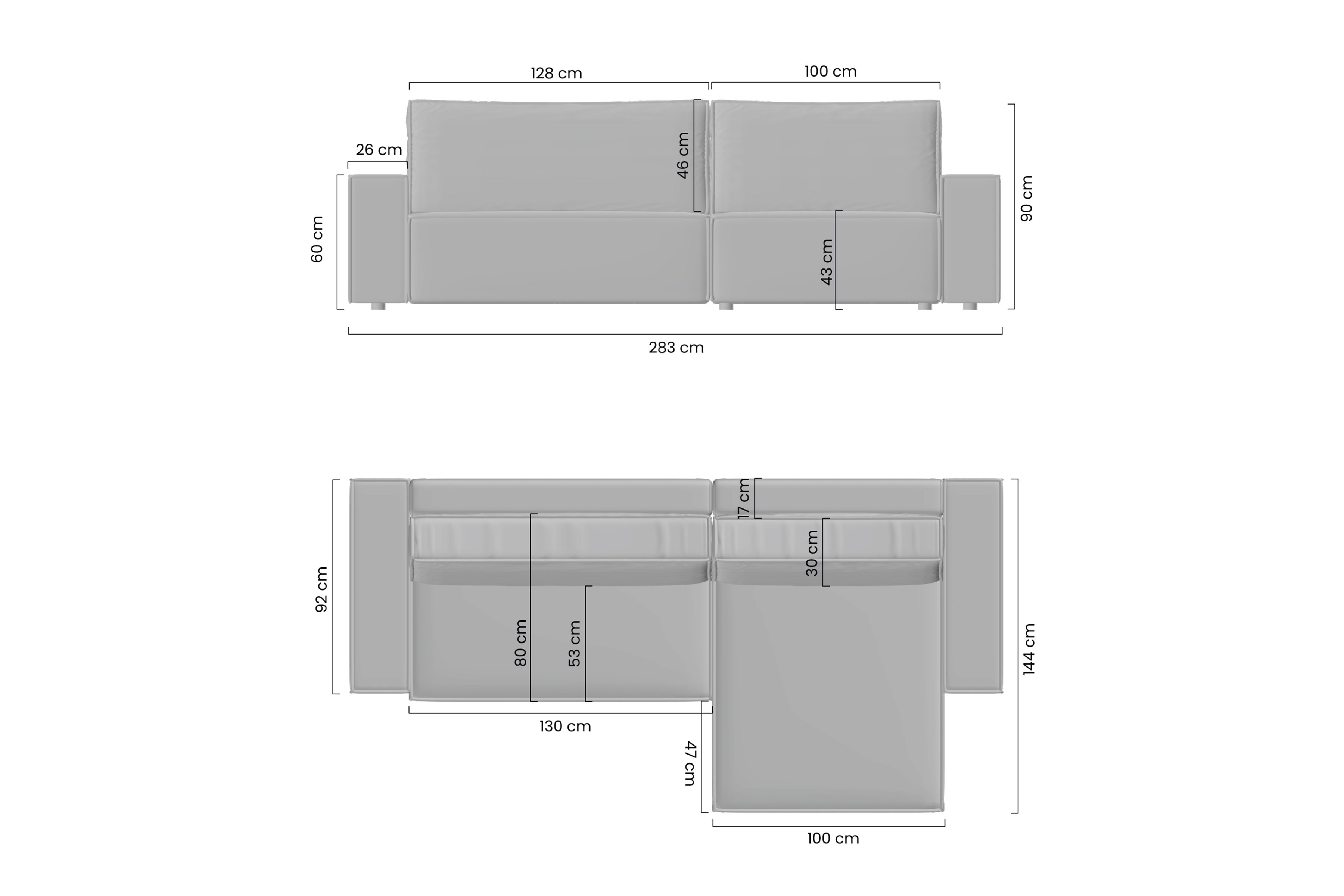 Rozkladacia rohová sedacia súprava Flabio Mini pravá - béžový menčester Lincoln 03 Rohová sedacia súprava s funkciou spania Flabio Mini Pravý - béžový MENČESTER Lincoln 03