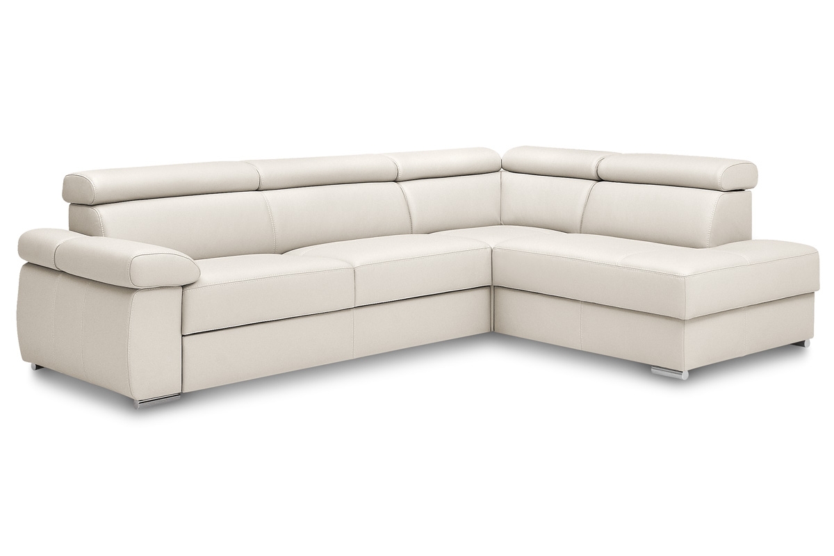 Rohová rozkládací sedací souprava Zoom BF-2,5F-E-1HT/BK  s nastavitelnou opěrkou hlavy Rohová sedací souprava s funkcí spaní