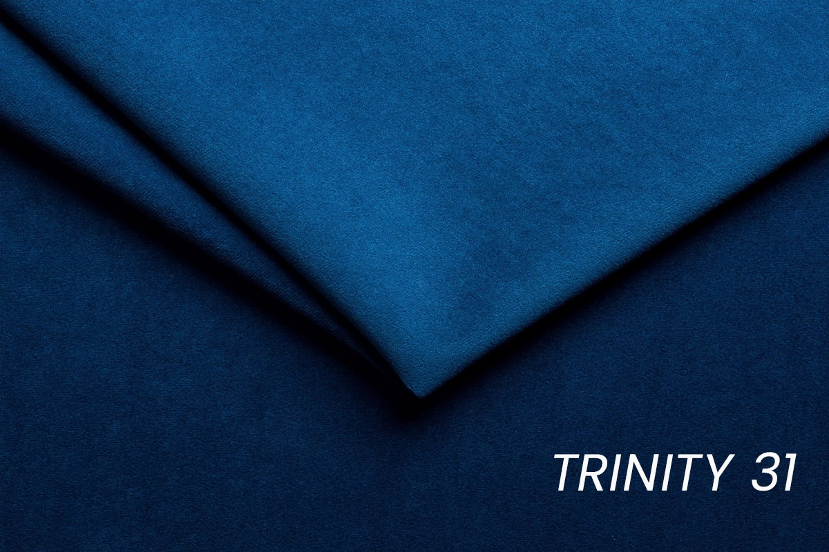 Rozkladacia rohová sedacia súprava Laksaro ľavá - modrý zamat Trinity 31 Rohová sedacia súprava s funkciou spánku Laksaro Ľavá strana - Modrý velúr Trinity 31