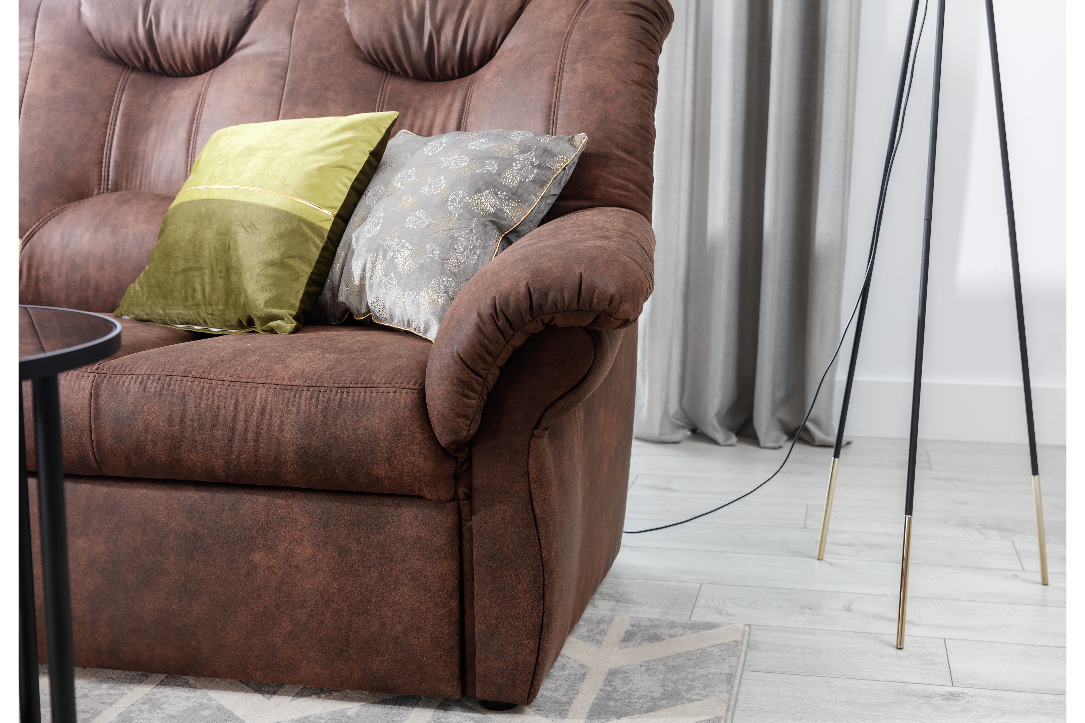 Rohová sedacia súprava ľavá Lonigo L - Hnedý Preston 24 Rohová sedacia súprava s funkciou spánku Lonigo L Ľavá strana - Hnedý Preston 24