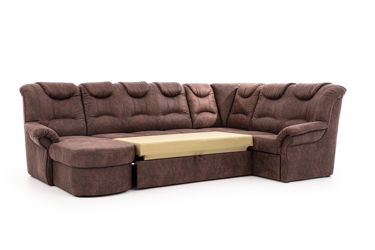 Rohová sedacia súprava Lonigo U pravá - hnedý Preston 29 Hnedý Rohová sedacia súprava u rozkladany do spania 