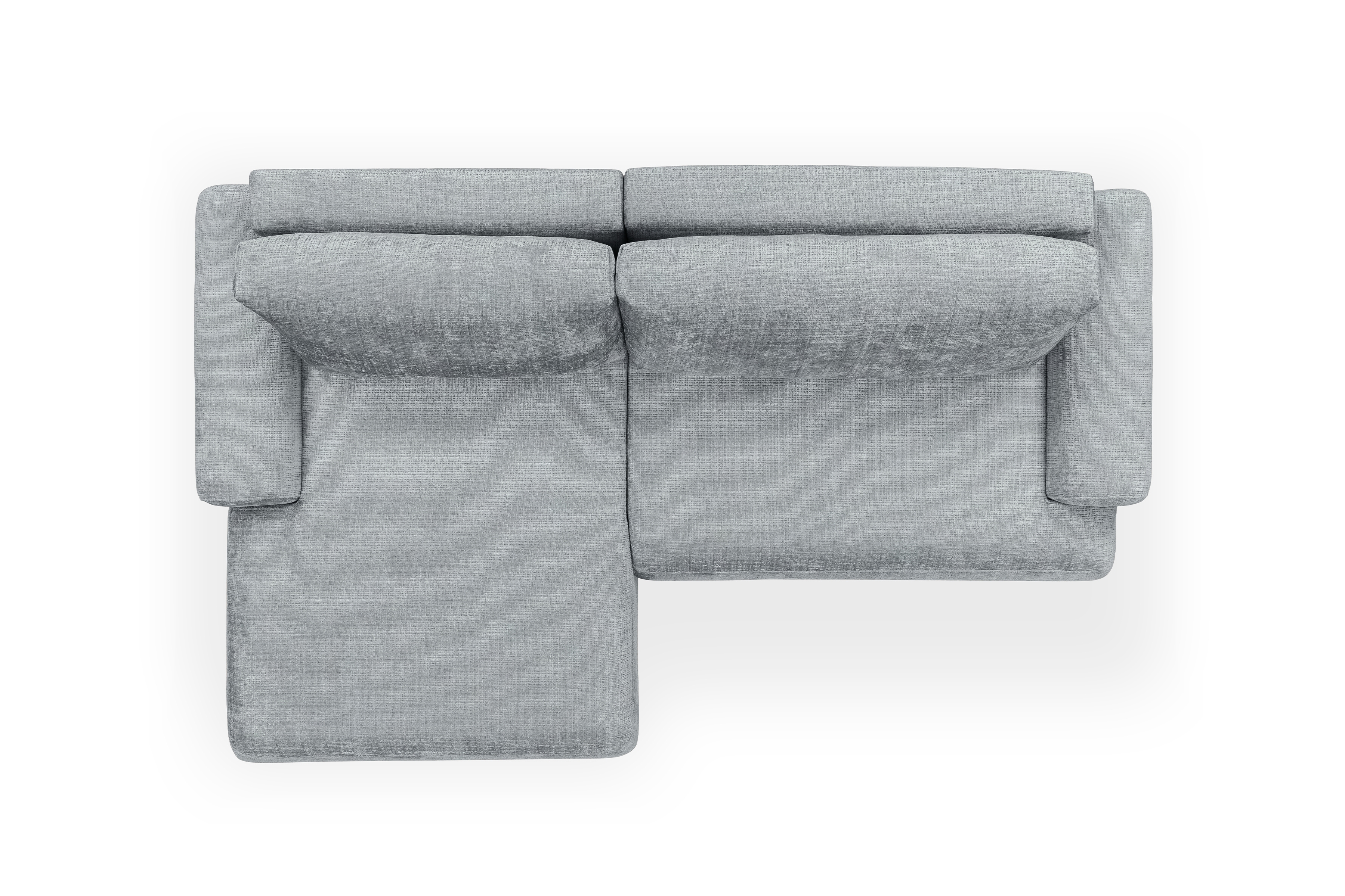 Rozkladacia rohová sedacia súprava Lotulis Mini ľavá - sivá žinylka Cremona 81 Rohová sedacia súprava s funkciou spánku Lotulis Mini Ľavá strana - Popolový šenil Cremona 81 