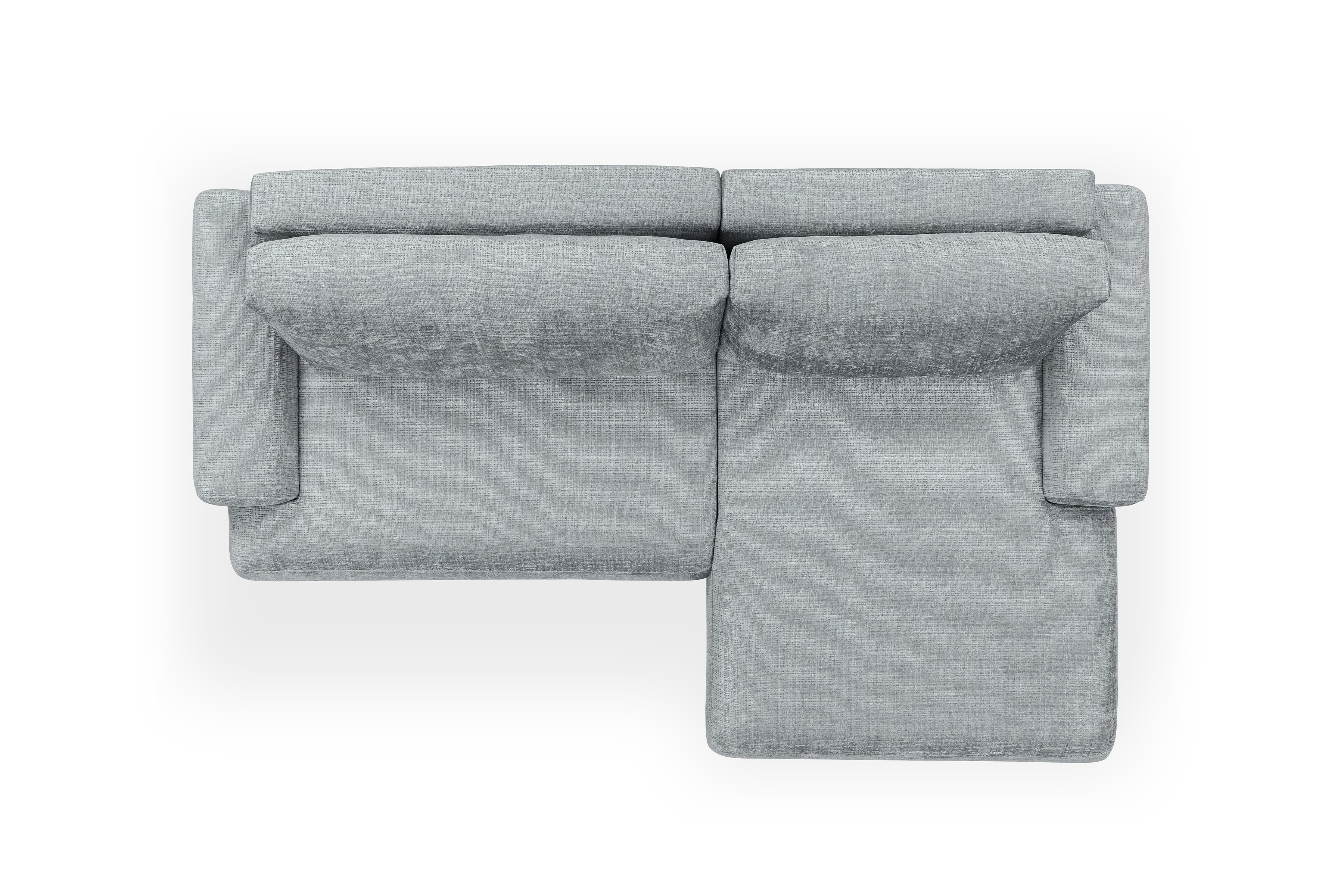 Rozkladacia rohová sedacia súprava Lotulis Mini pravá - sivá žinylka Cremona 81 Rohová sedacia súprava s funkciou spánku Lotulis Mini pravá strana - Popolový šenil Cremona 81 