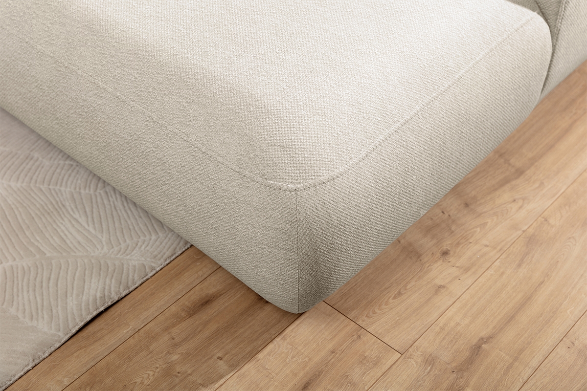 Rozkladacia rohová sedacia súprava Lotulis U - krémová pletenina Ado 1601 Rohová sedacia súprava s funkciou spánku Lotulis U - kremowa plecionka Ado 1601 