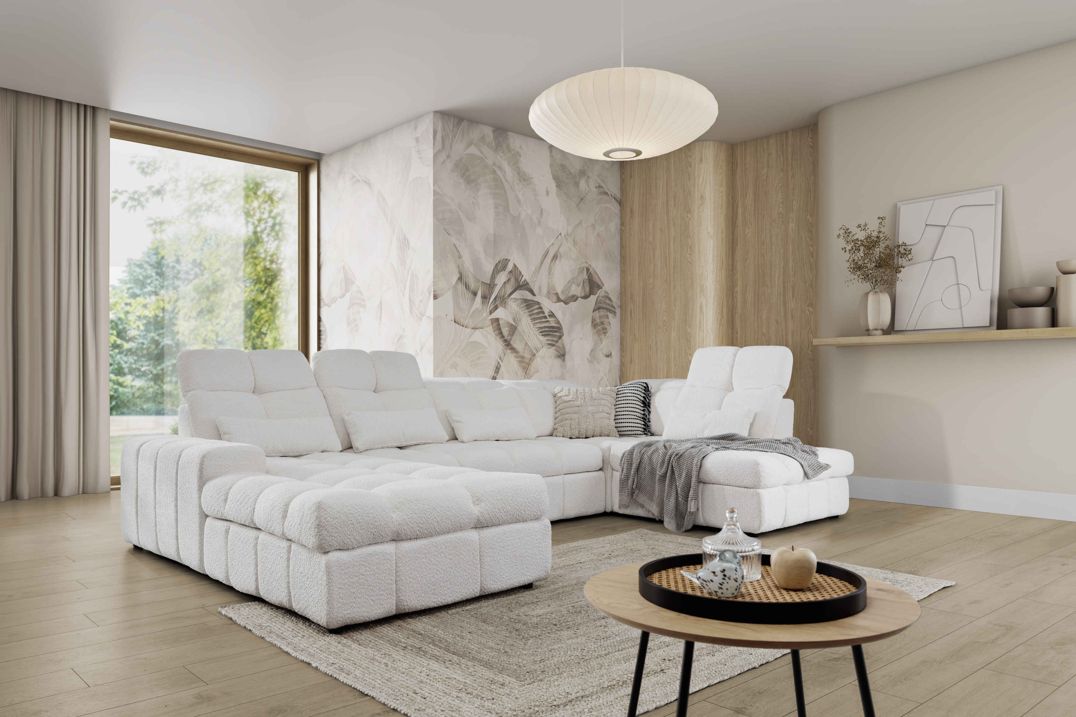 Rohová sedacia súprava Magnelio U III s rozkladacou funkciou Rohová sedacia súprava s funkciou spania Magnelio U III