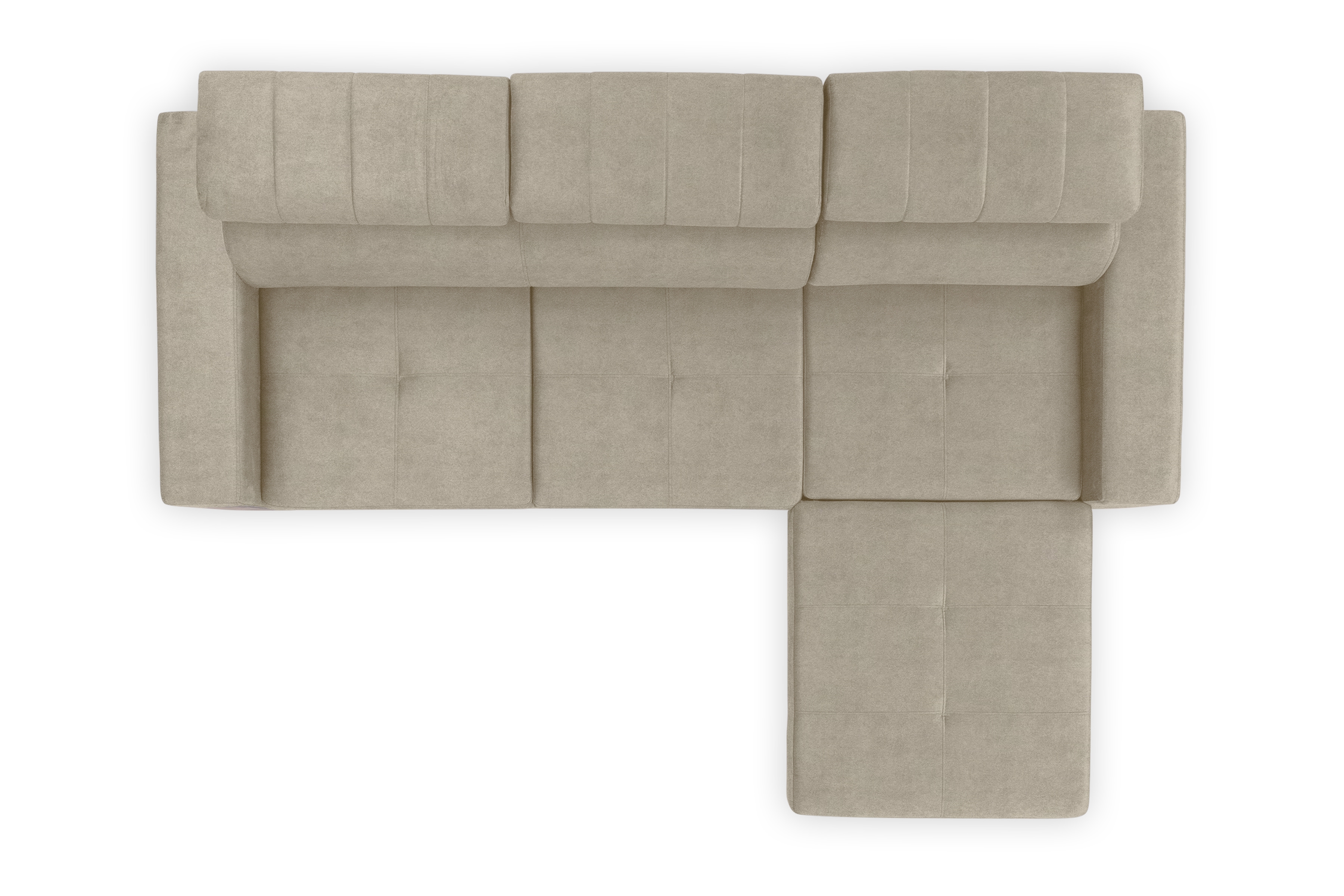 Rozkládací rohová sedací souprava Modeno Mini - béžová Ado 1601 Halva Rohová sedací souprava rozkládací Modeno Mini uniwersalny Levá/pravý - béžová Pletenina Ado 1601 Halva