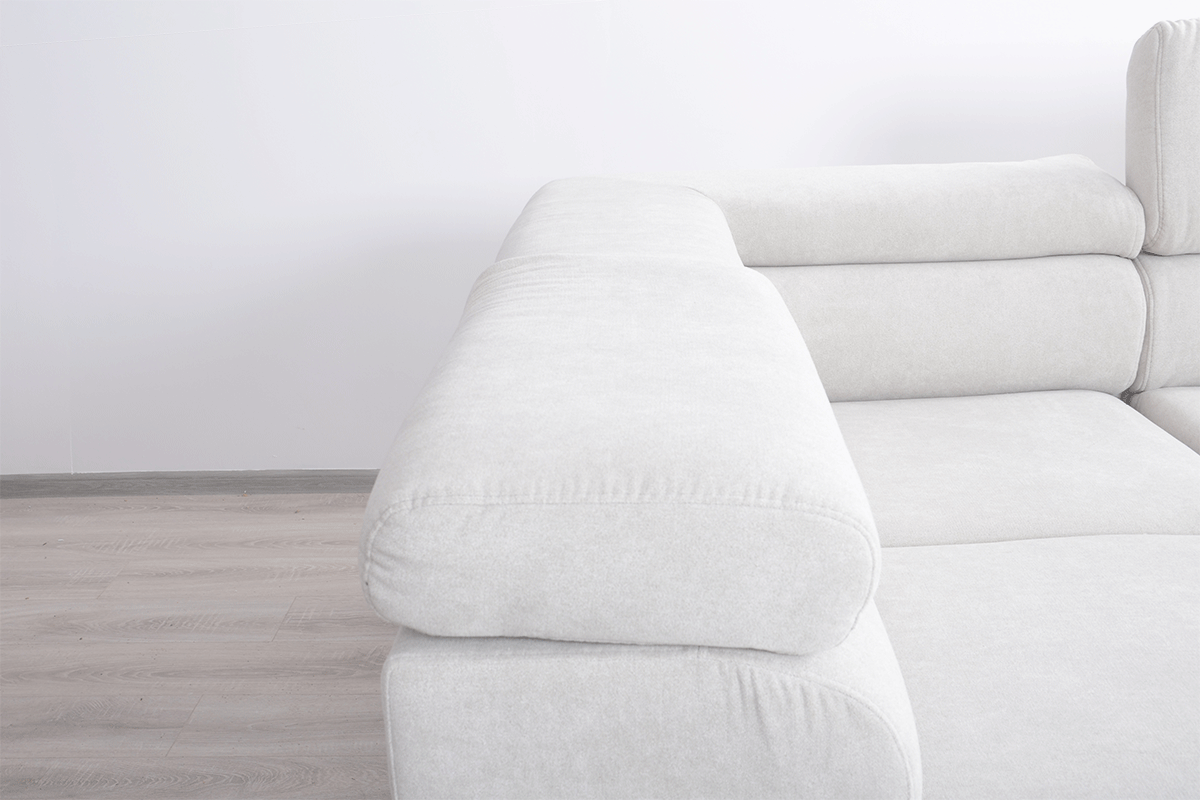 Rohová sedacia súprava MA Mini pravá s rozkladom - námornícka modrá zamat Matt Velvet 79 Regulacja zaglowkow - Zdjecie podgladowe