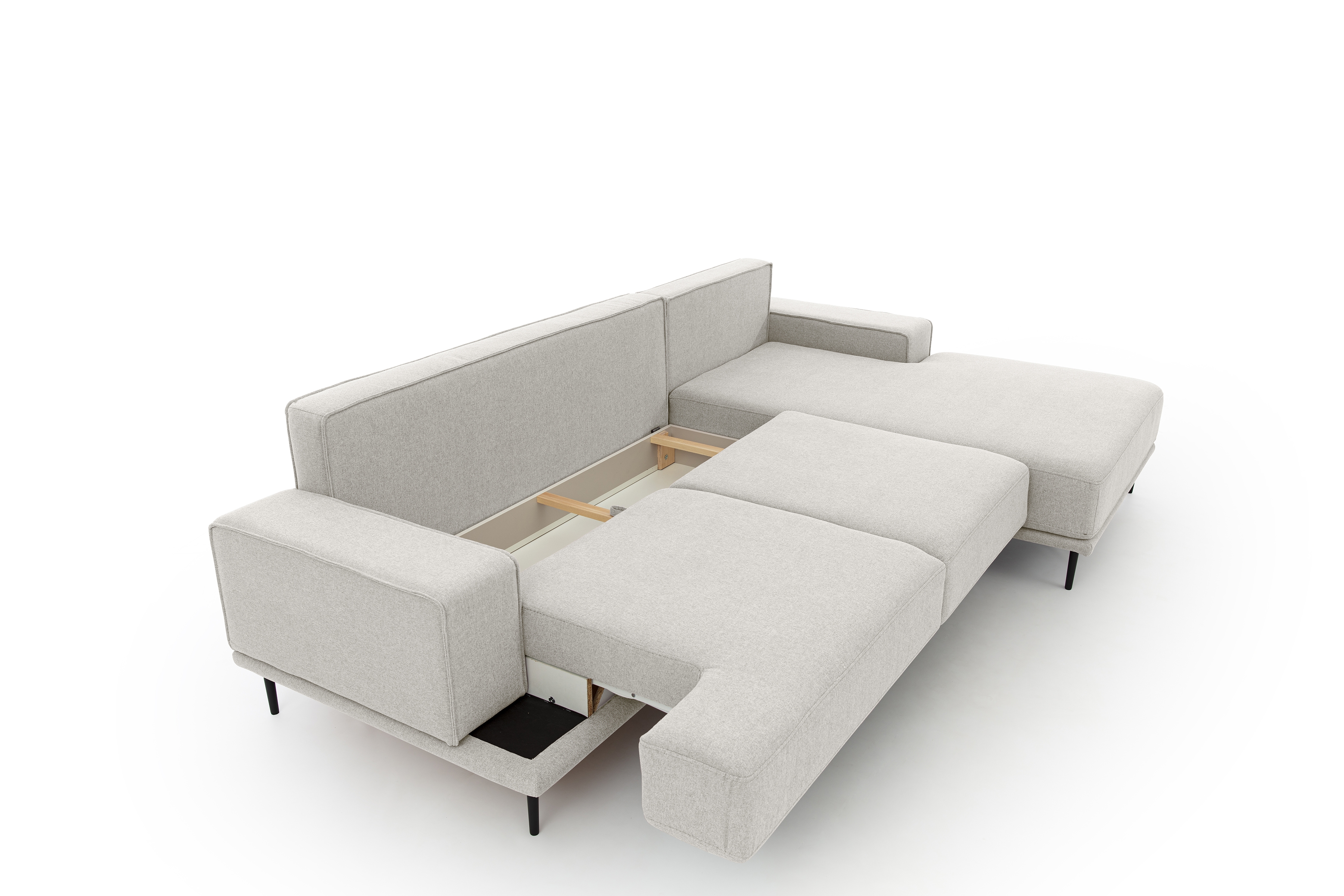 Moderná Rozkladacia rohová sedacia súprava Nicole Mini Rohová sedacia súprava s funkciou spánku Nicole Mini