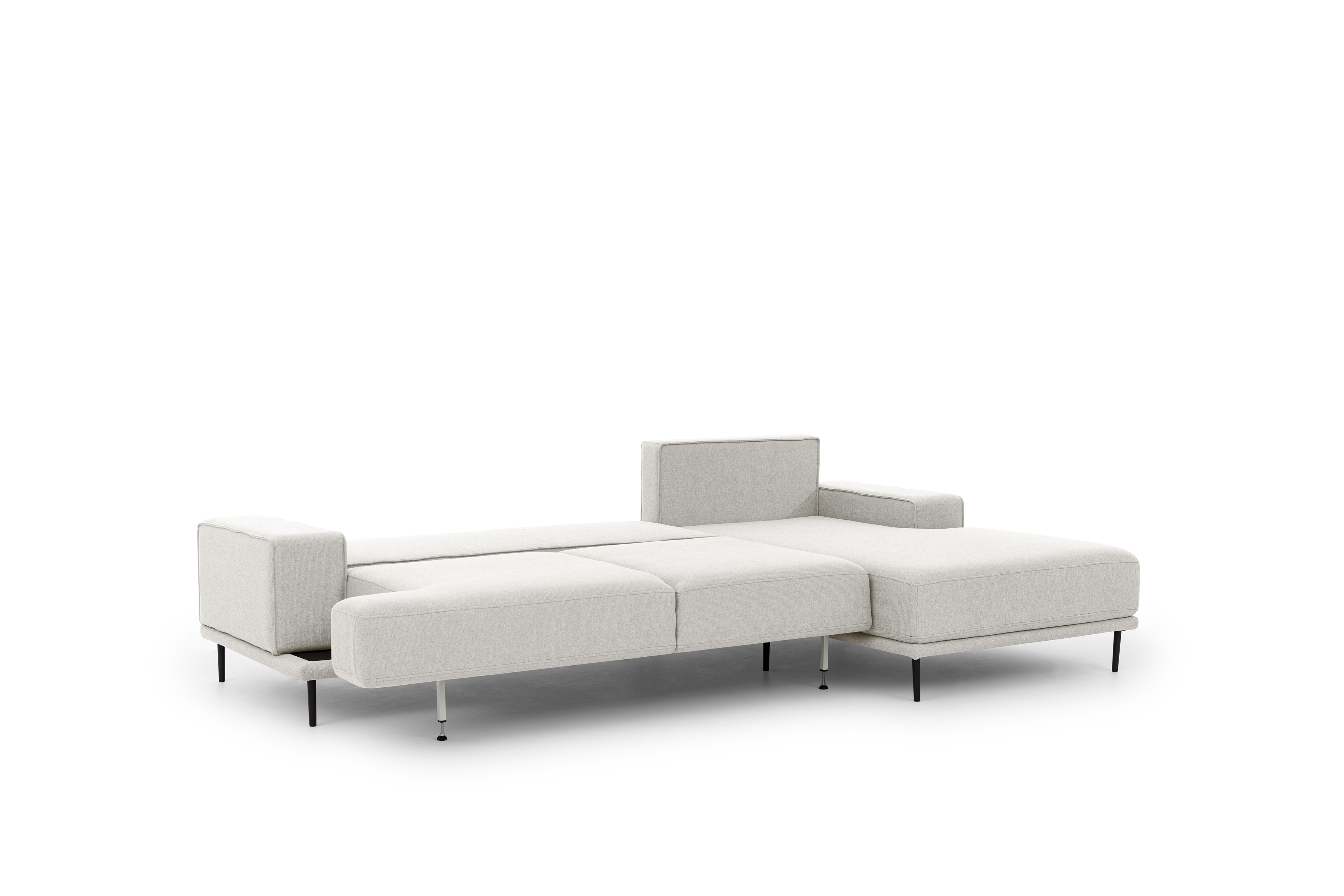 Moderná Rozkladacia rohová sedacia súprava Nicole Mini Rohová sedacia súprava s funkciou spánku Nicole Mini