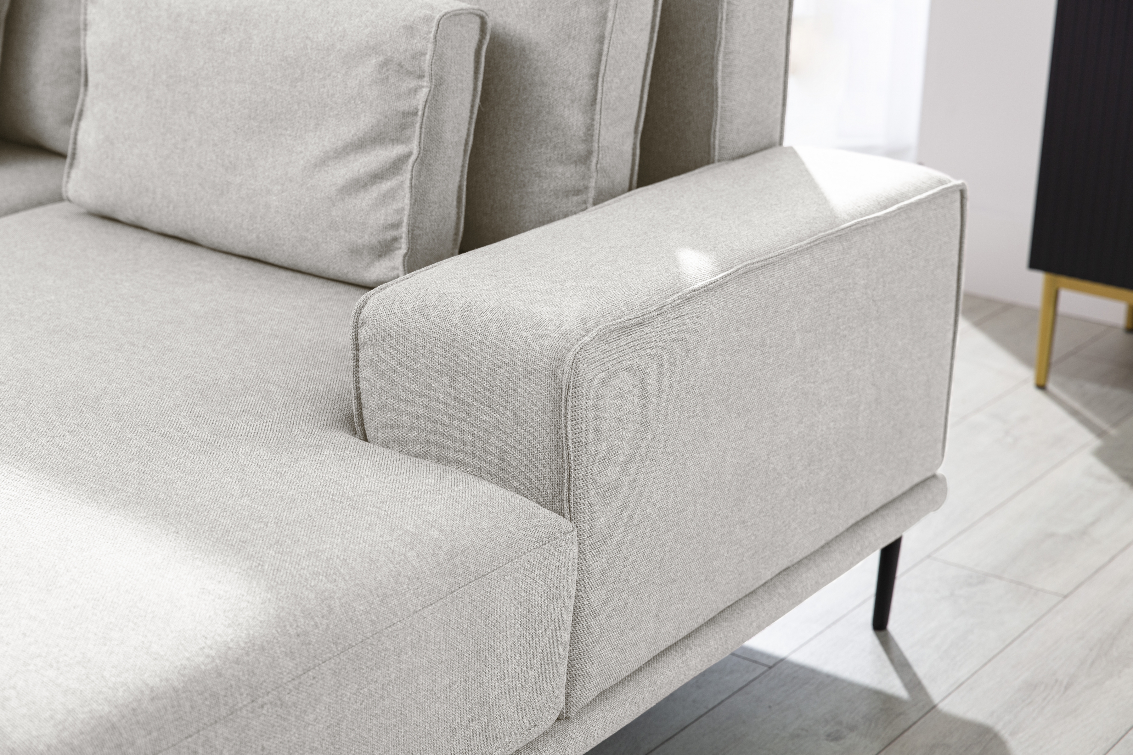 Moderná Rozkladacia rohová sedacia súprava Nicole Mini Rohová sedacia súprava s funkciou spánku Nicole Mini