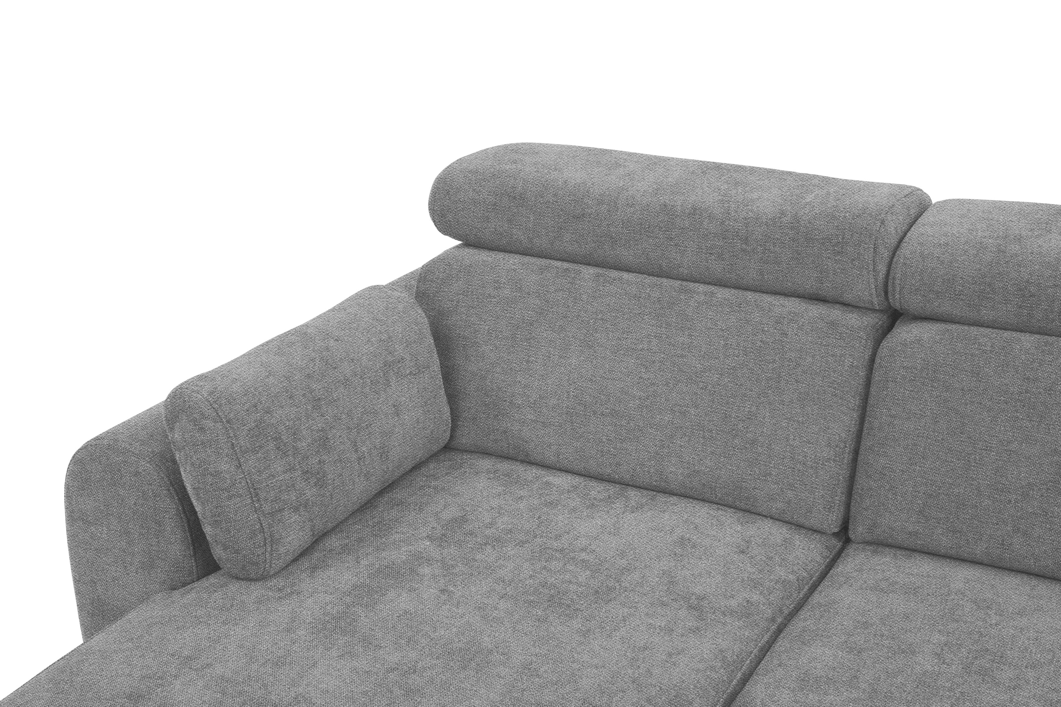 Rohová sedacia súprava Porto ľavá s funkciou spania - sivý šenil Retro Bliss 90 / čierne nožičky Rohová sedacia súprava s funkciou spania Porto Ľavá strana - šedý / šenil / Retro Bliss 90 / čierny nozki