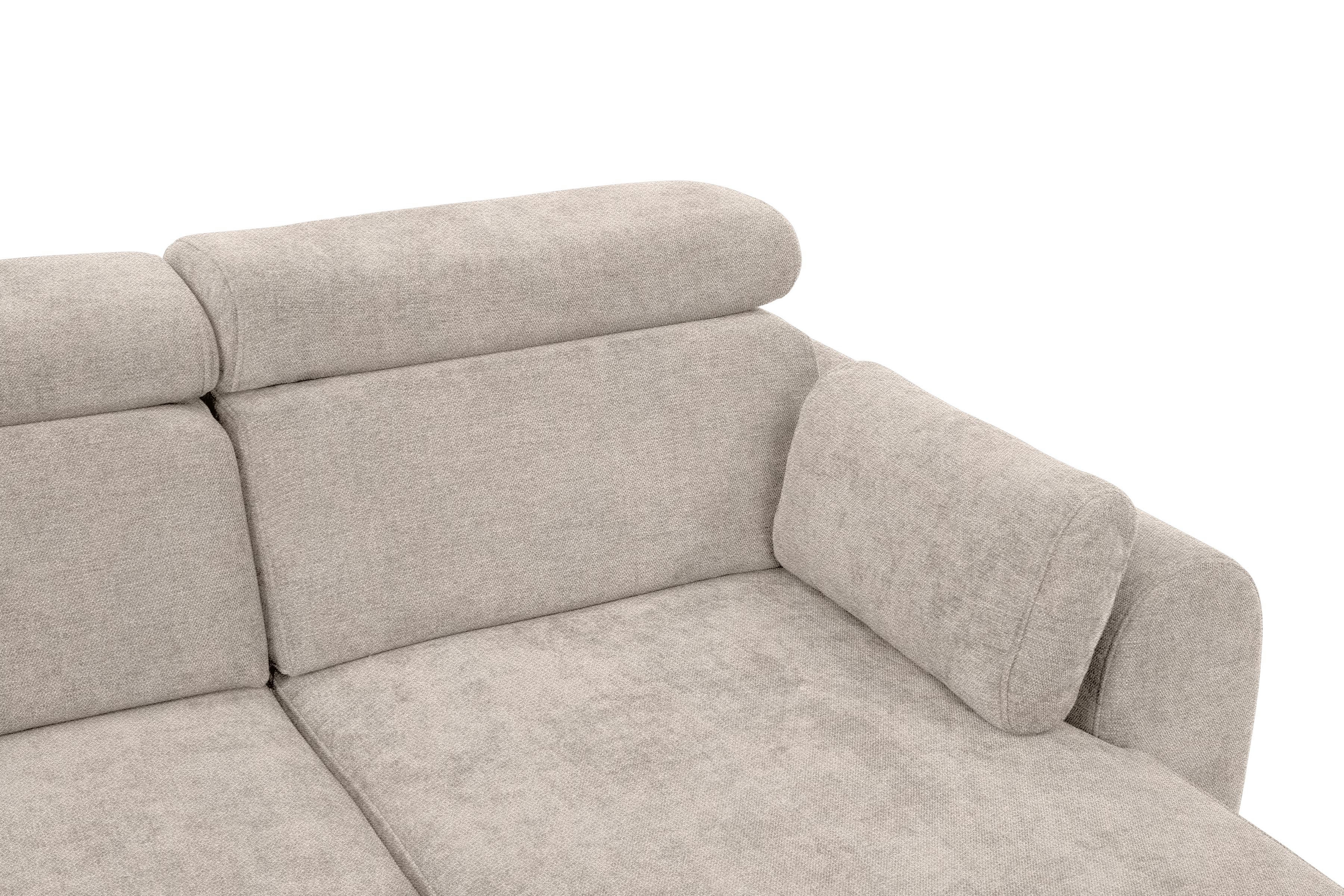 Rohová sedacia súprava Porto pravá s funkciou spania - béžový šenil Retro Bliss 02 / čierne nožičky Rohová sedacia súprava s funkciou spania Porto pravá strana - Béžová / šenil / Retro Bliss 02 / čierny nozki