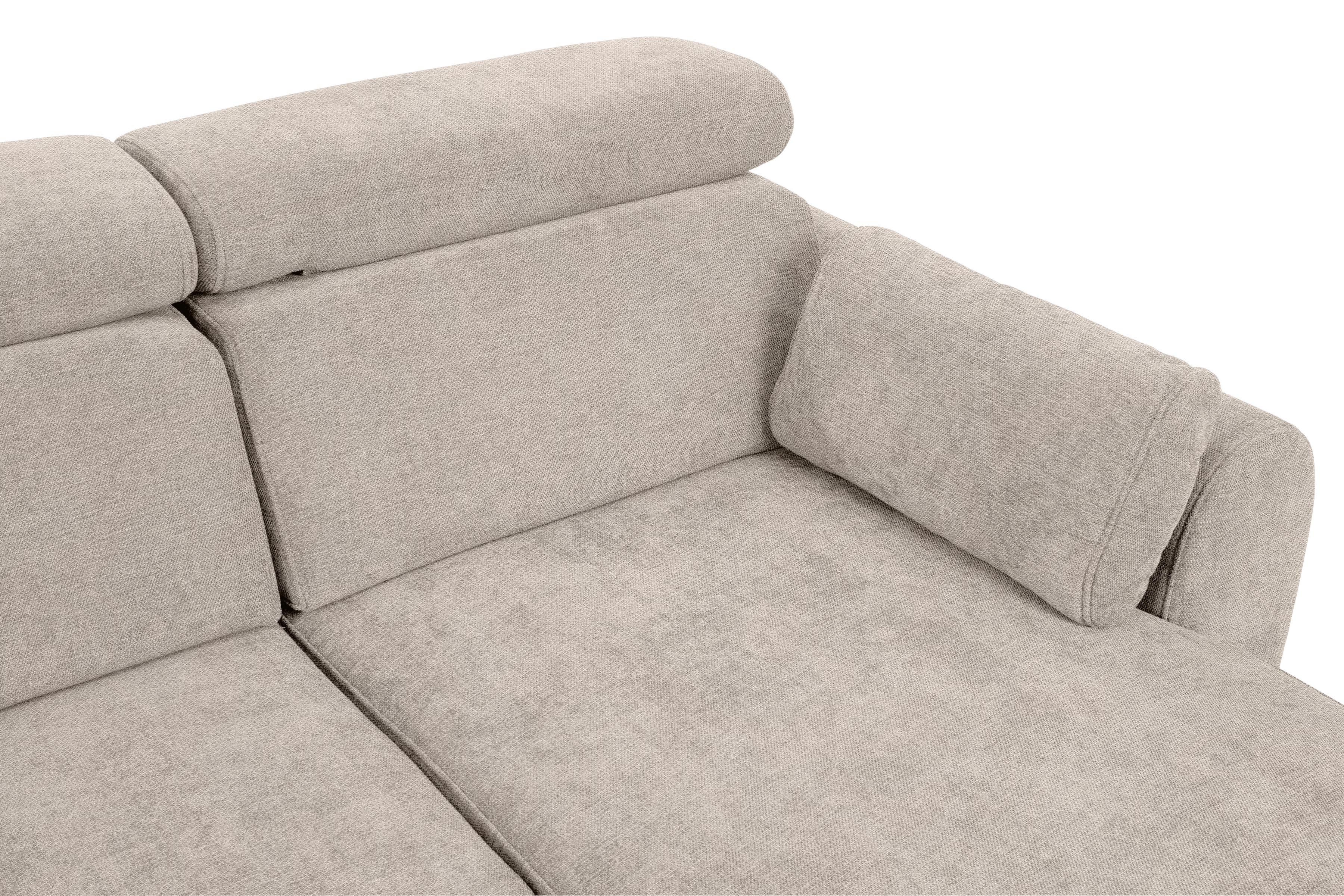 Rohová sedacia súprava Porto pravá s funkciou spania - béžový šenil Retro Bliss 02 / čierne nožičky Rohová sedacia súprava s funkciou spania Porto pravá strana - Béžová / šenil / Retro Bliss 02 / čierny nozki