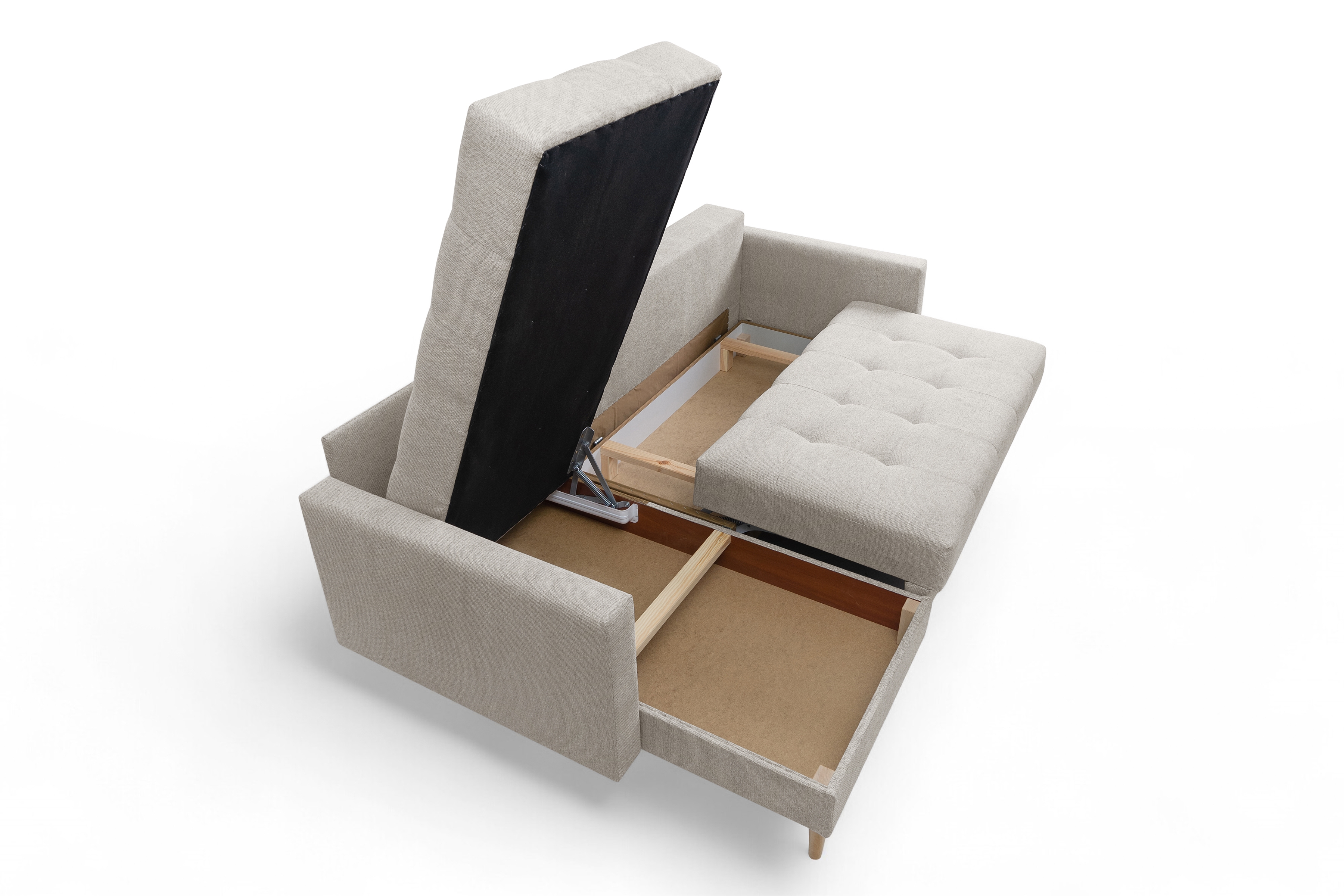 Rozkladacia rohová sedacia súprava Romano L Rohová sedacia súprava s funkciou spánku Romano L