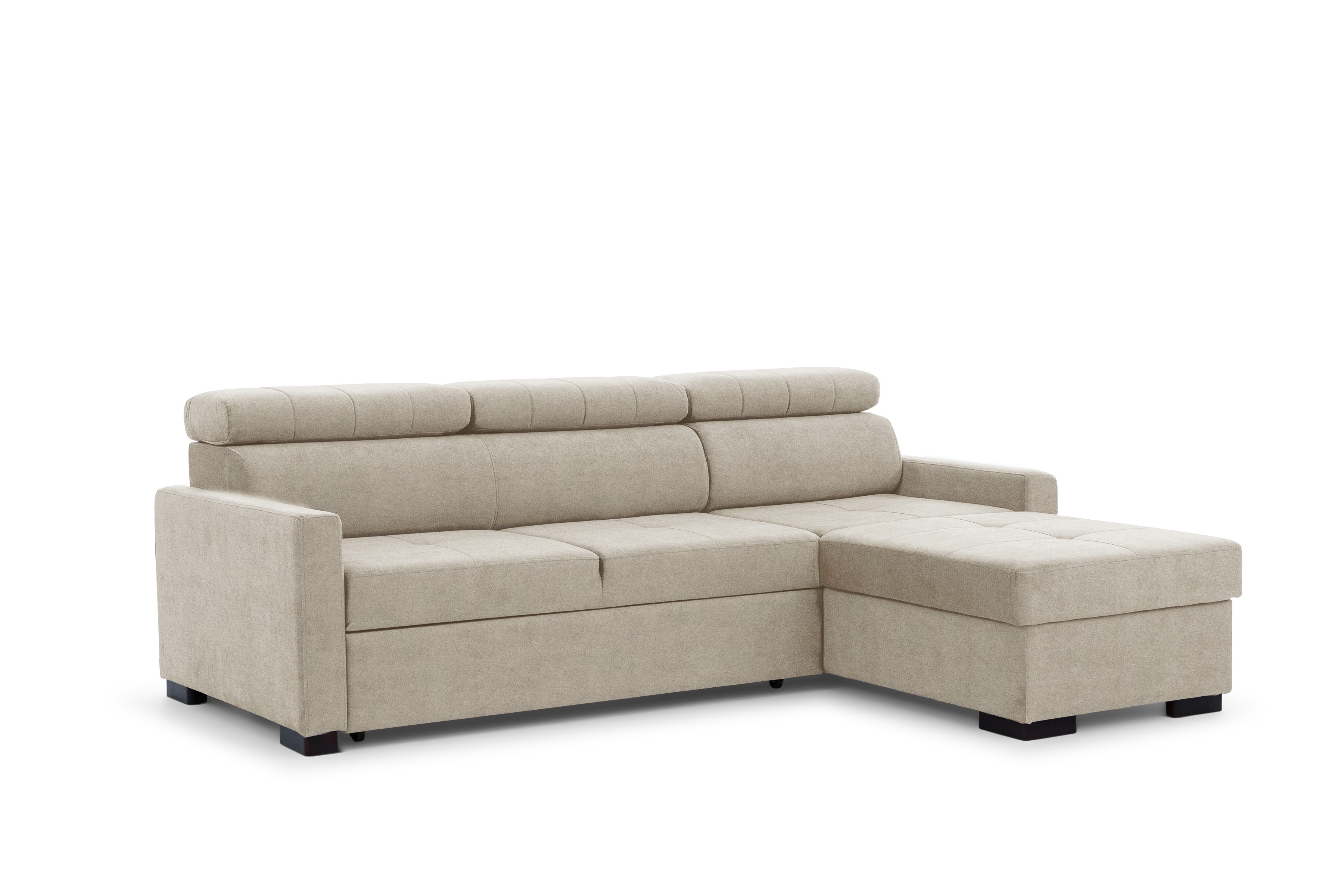 Rozkládací rohová sedací souprava Taremo Mini – krémová Ado 1601 Halva Rohová sedací souprava rozkládací Taremo Mini uniwersalny Levá/pravý - kremowa plecionka Ado 1601 Halva