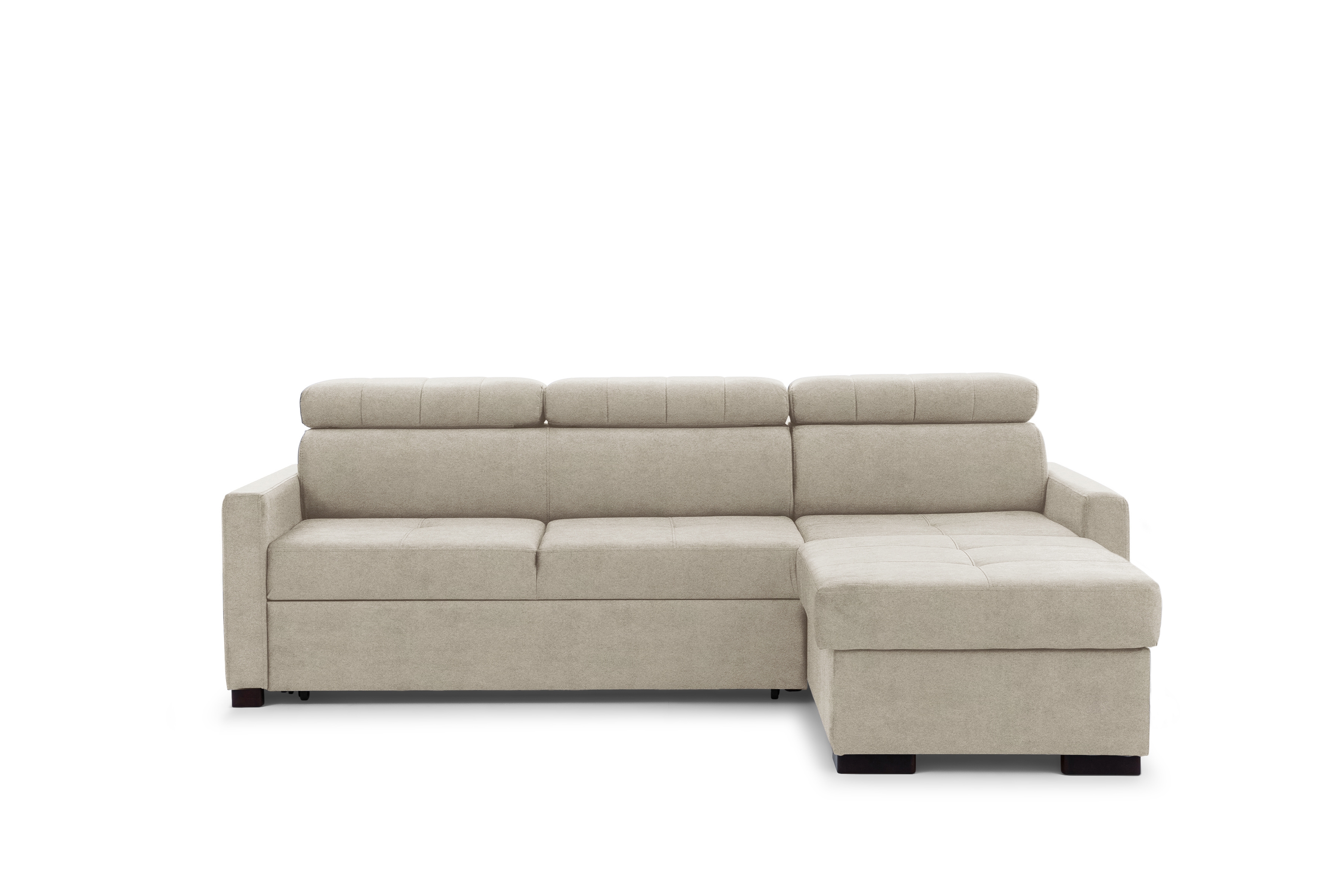 Rozkládací rohová sedací souprava Taremo Mini – krémová Ado 1601 Halva Rohová sedací souprava rozkládací Taremo Mini uniwersalny Levá/pravý - kremowa plecionka Ado 1601 Halva