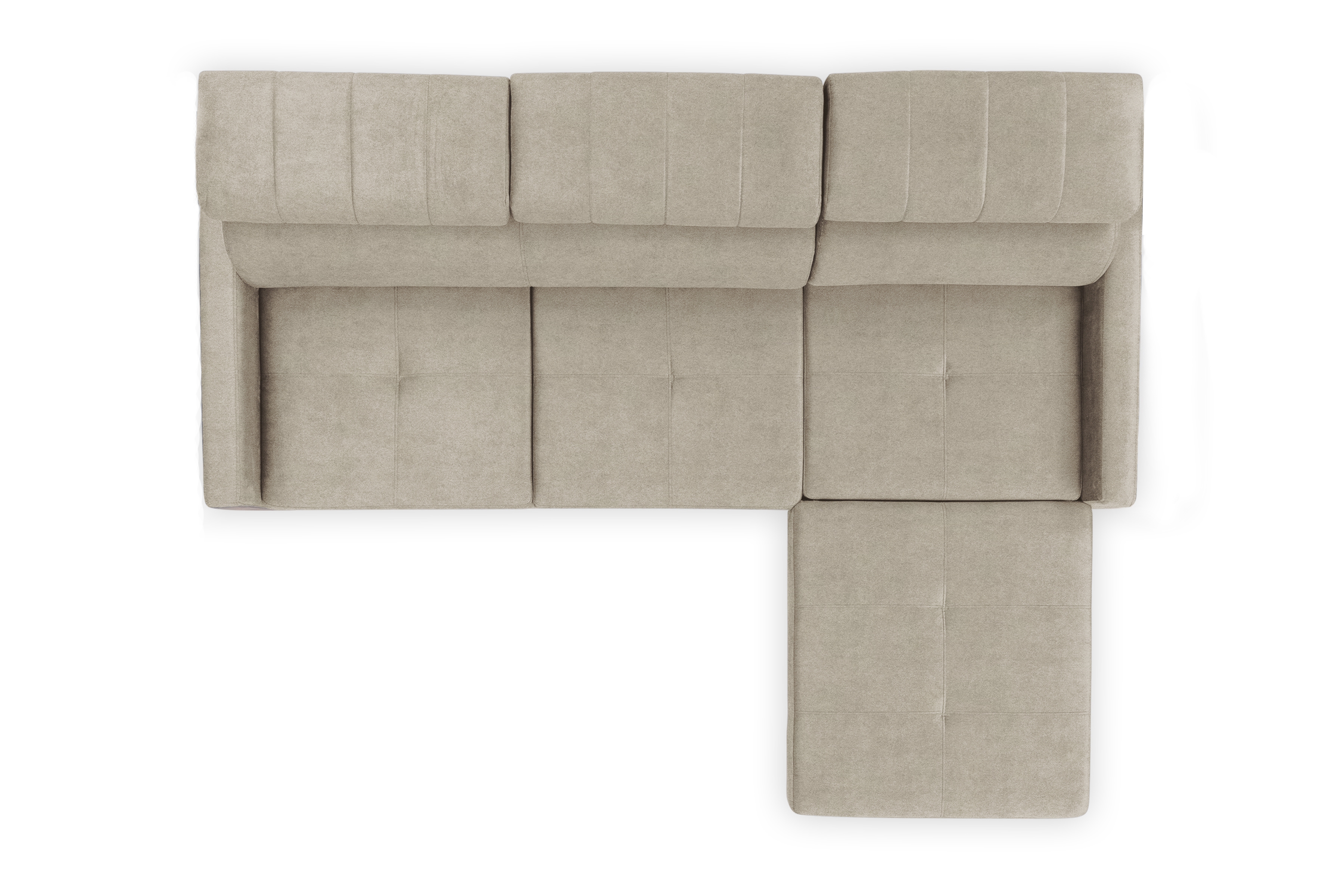 Rozkládací rohová sedací souprava Taremo Mini – krémová Ado 1601 Halva Rohová sedací souprava rozkládací Taremo Mini uniwersalny Levá/pravý - kremowa plecionka Ado 1601 Halva