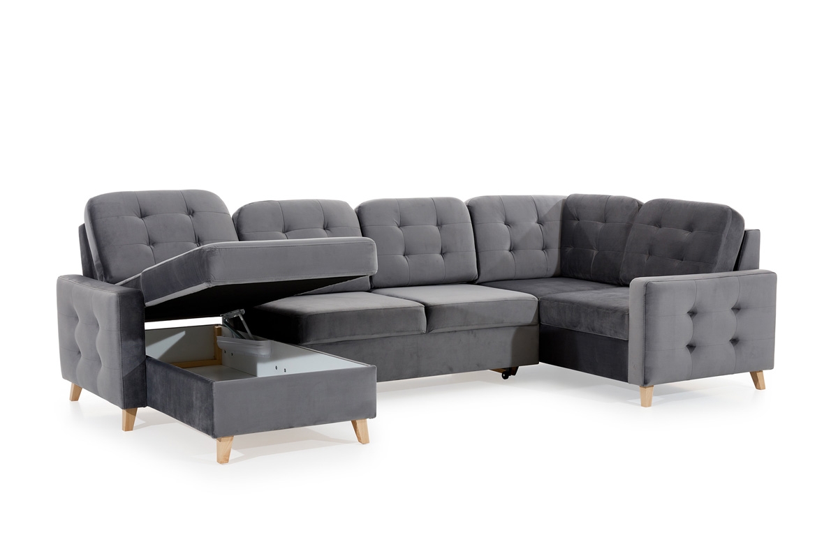 Rohová sedací souprava Vanisa U Rohová sedací souprava u s úložným prostorem na poscil 