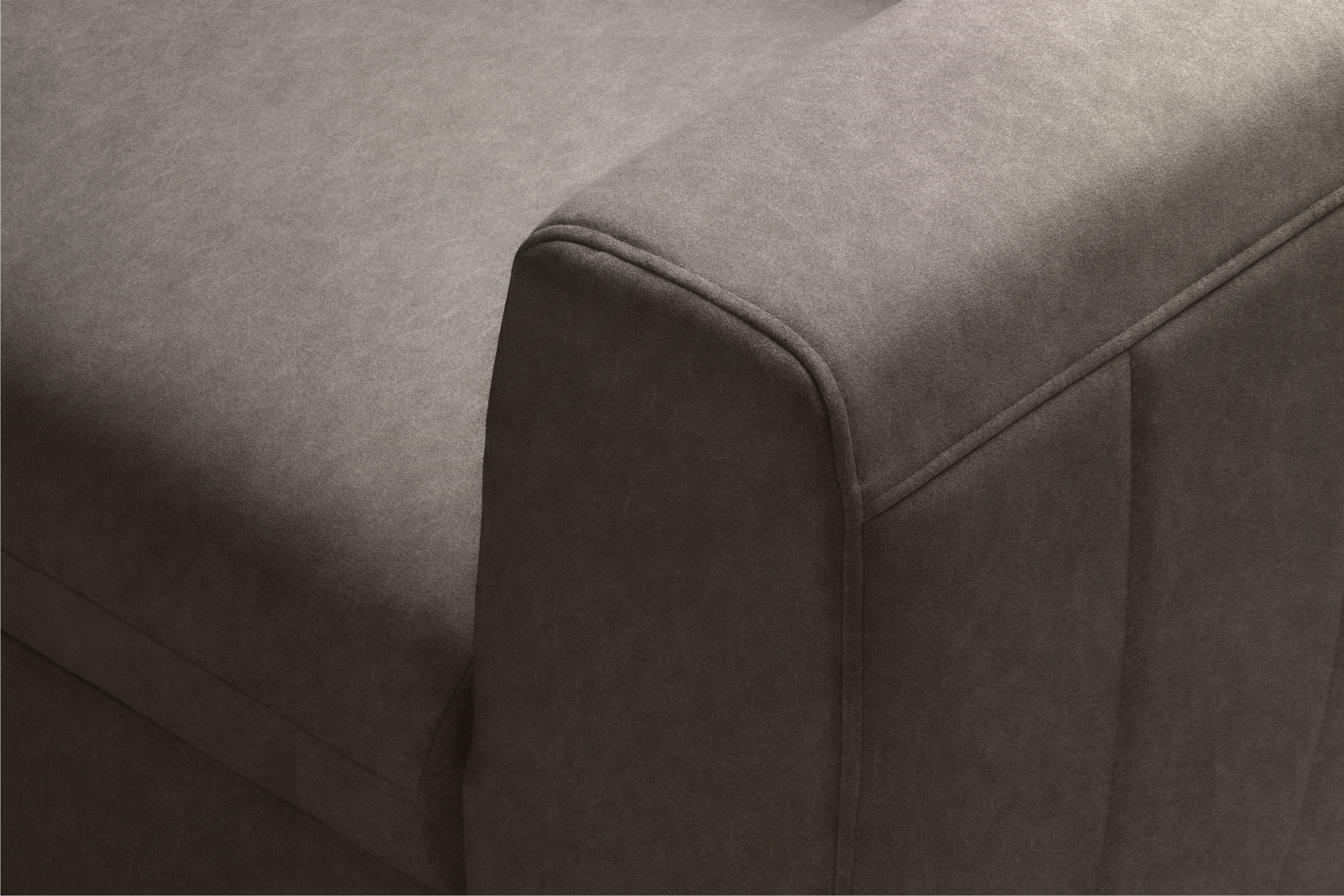 Rozkladacia rohová sedačka Zelubia ľavá - hnedý zamat Zetta 293 Rohová sedacia súprava s funkciou spania Zelubia Ľavá strana - Hnedý welwet ľahkočistiaci Zetta 293