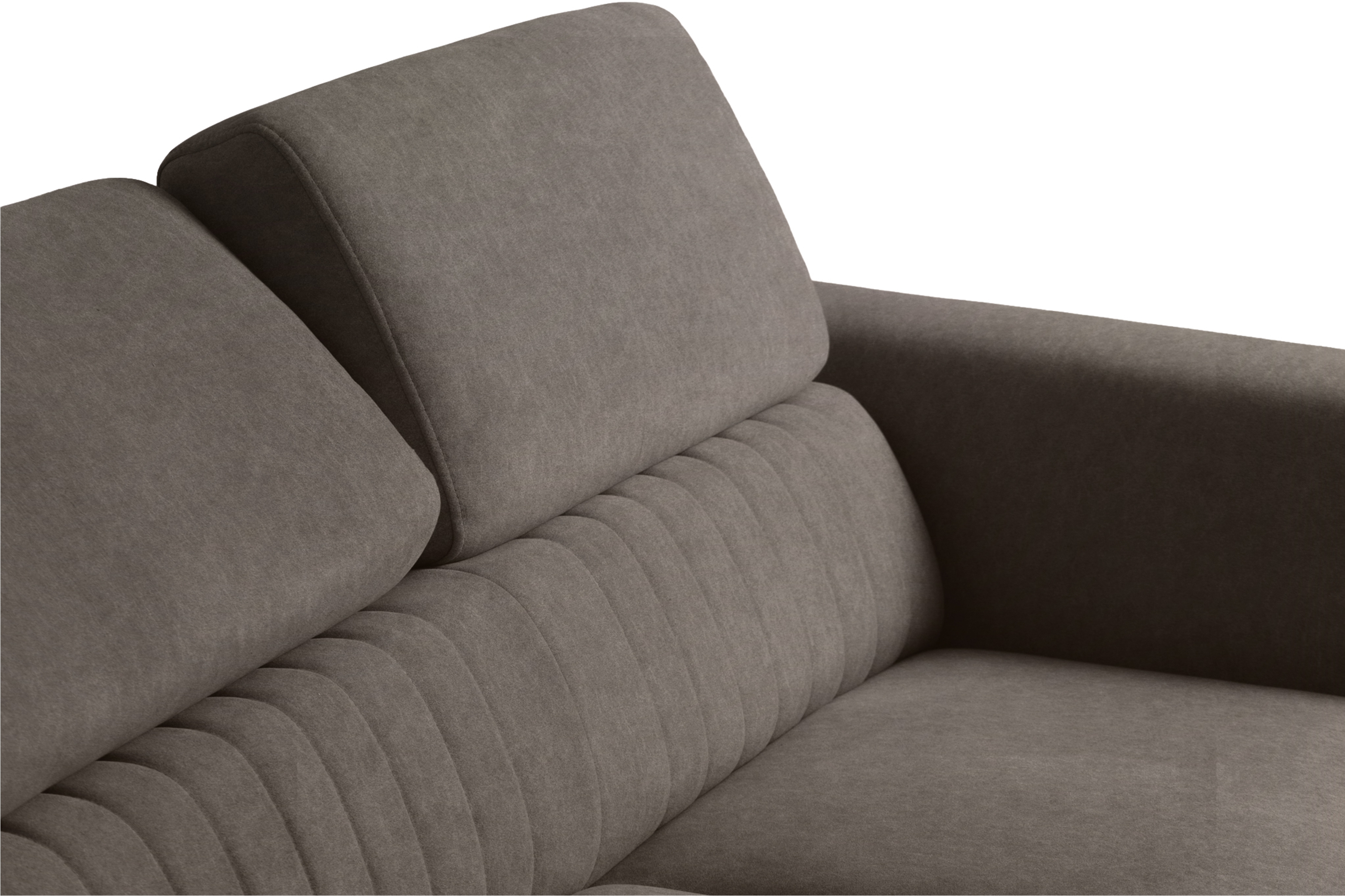 Rozkladacia rohová sedačka Zelubia ľavá - hnedý zamat Zetta 293 Rohová sedacia súprava s funkciou spania Zelubia Ľavá strana - Hnedý welwet ľahkočistiaci Zetta 293