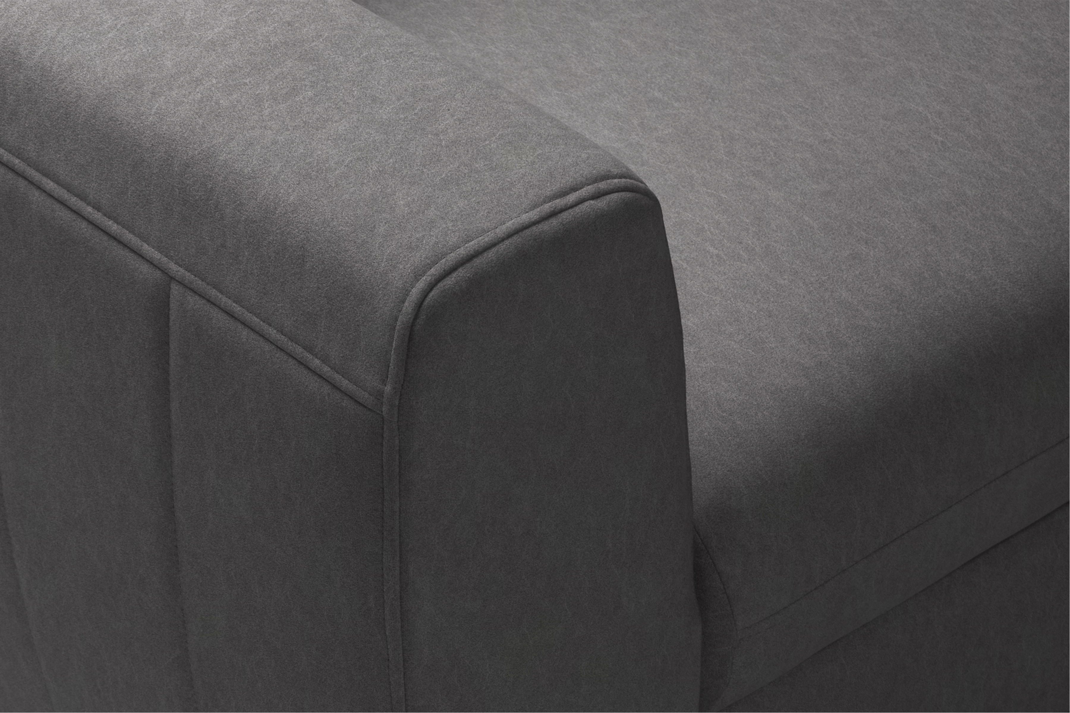 Rozkladacia rohová sedačka Zelubia pravá - šedý ľahkočistiaci zamat Castel 93 Rohová sedacia súprava s funkciou spania Zelubia pravá strana - šedý welwet ľahkočistiaci Castel 93