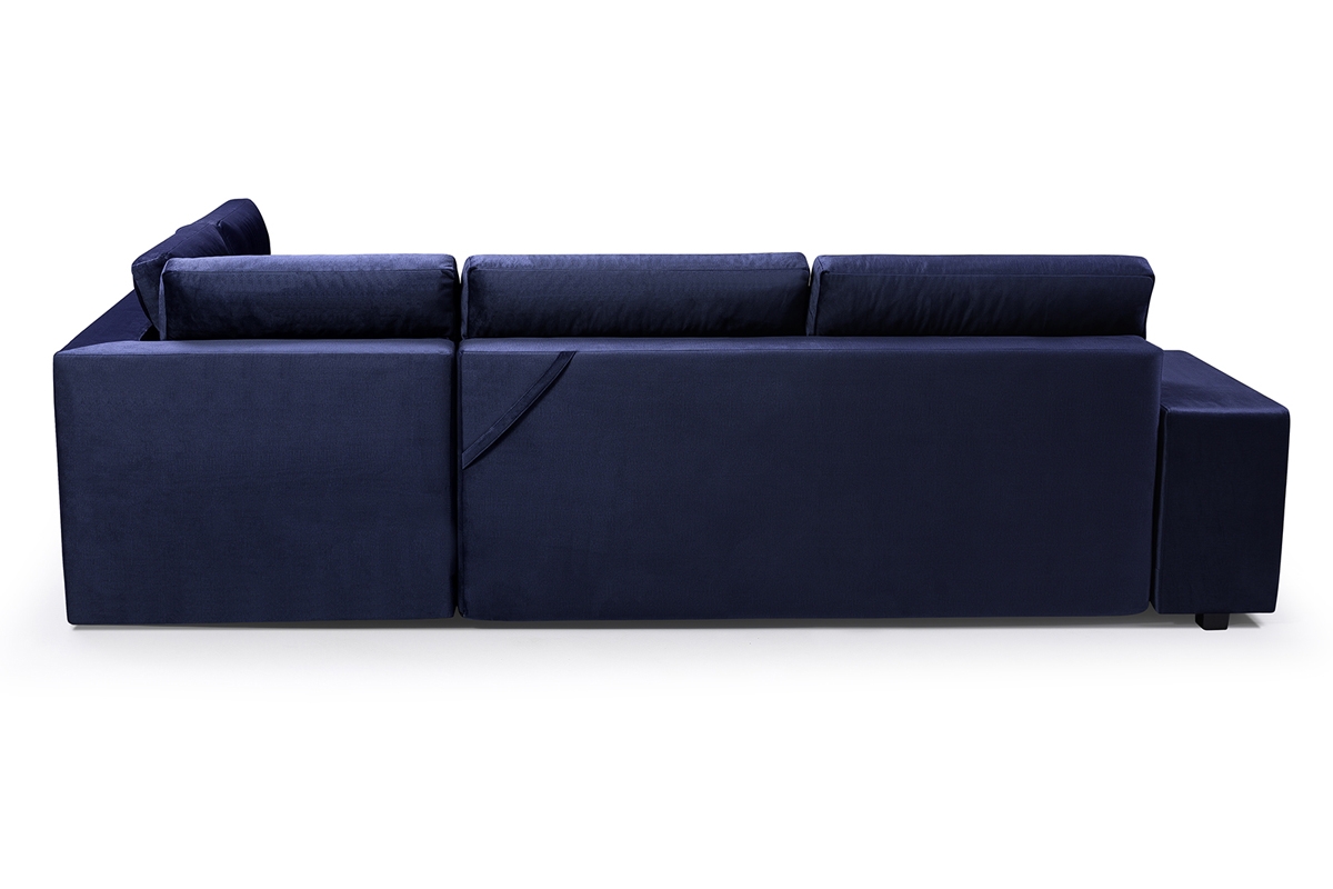 Rohová sedací souprava Umil s barem a taburetem Rohová sedací souprava v látce