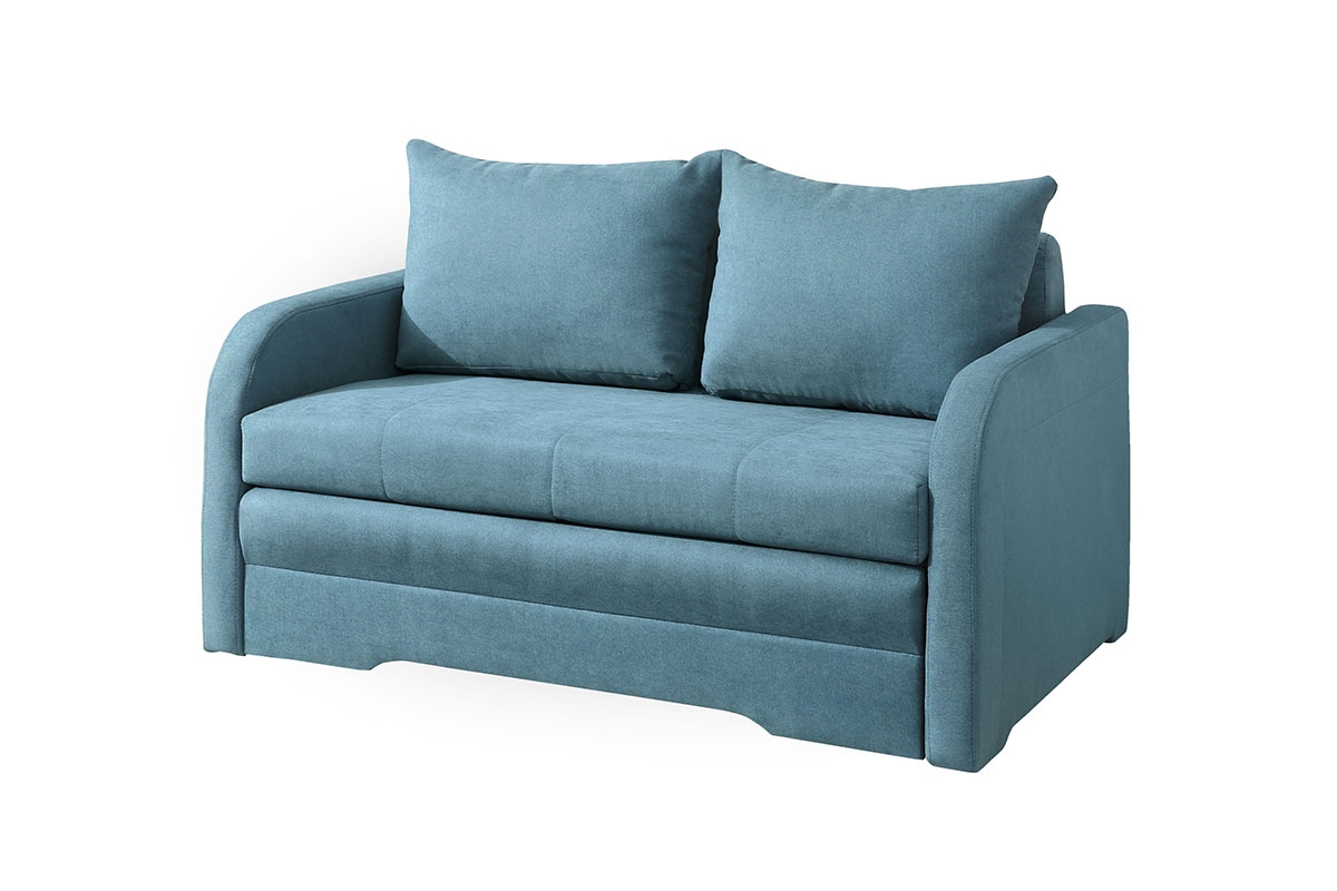 Rozkladacia pohovka Iwo pre 2 osoby - sivá látka moderná Pohovka Iwo