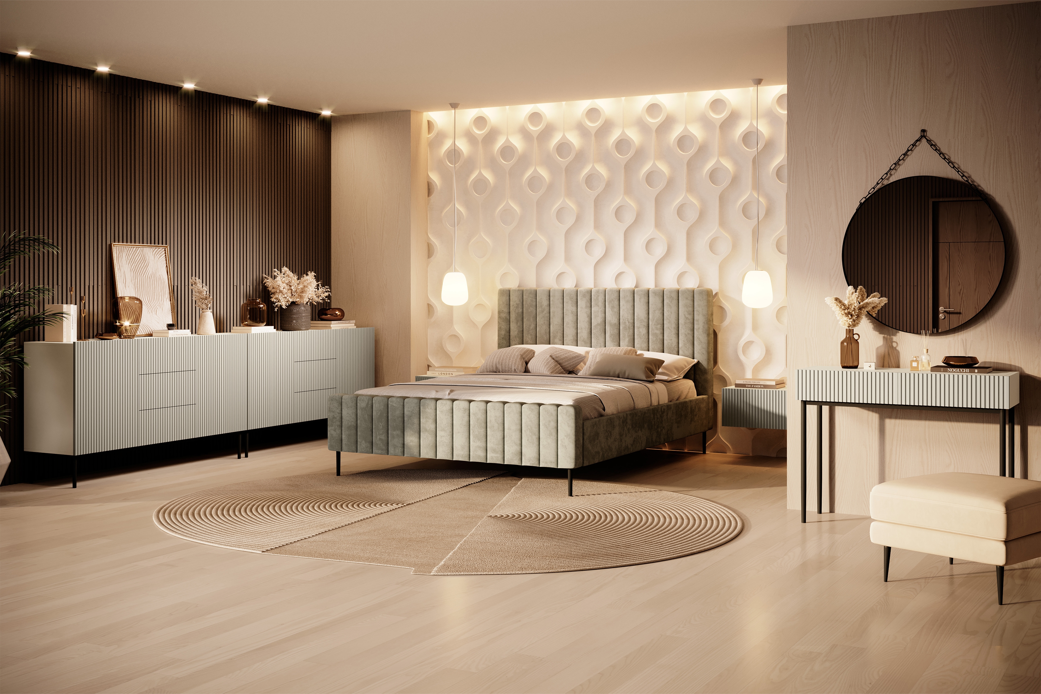 Psací stůl Nicole 100 cm se zásuvkami - kašmír / černé nožky moderní konzole / Toaletní stolek Nicole se zásuvkami 100 cm - kašmír / černá nozki