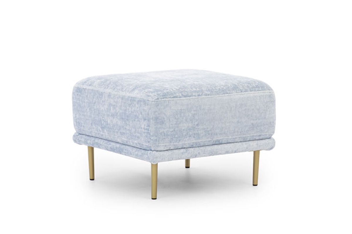 Čalouněný taburet Nicole Taburet z wysokimi nozkami 