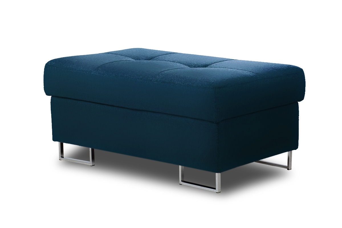 Taburetka s úložným priestorom Annabelle - chrómové nožičky Taburet .