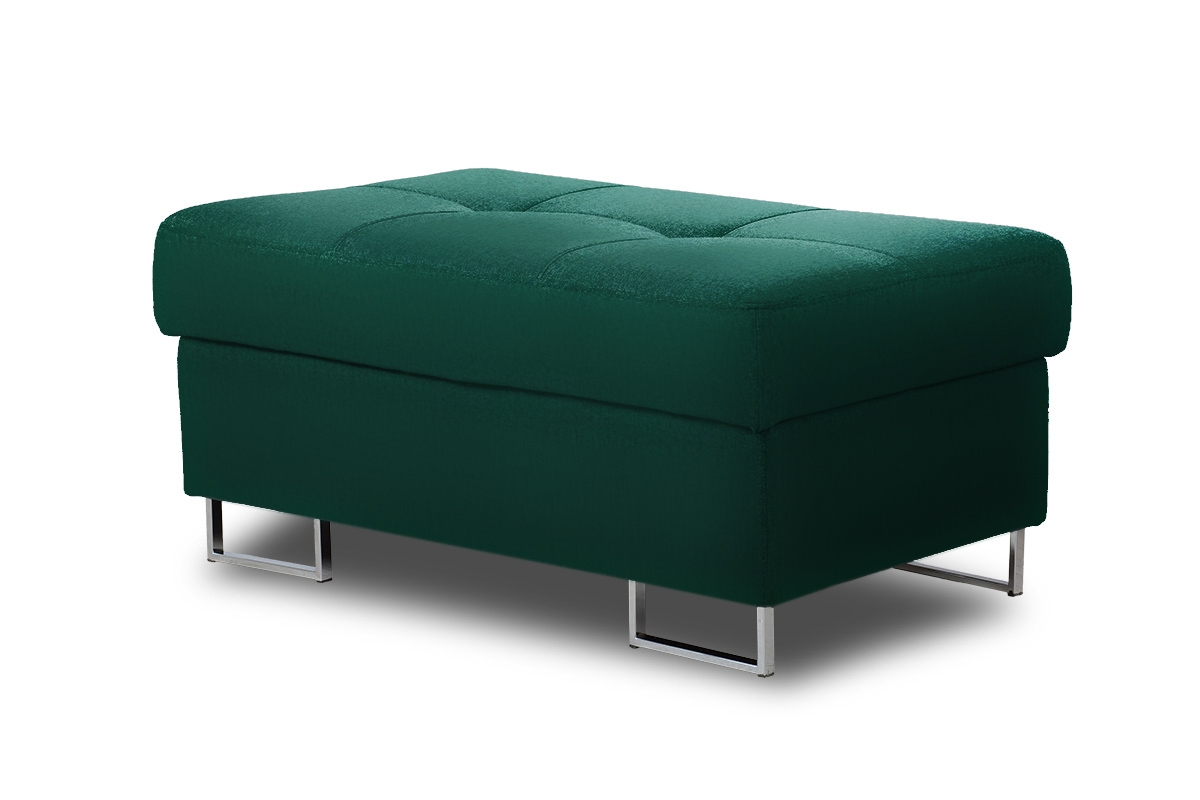 Taburetka s úložným priestorom Annabelle - chrómové nožičky Moderný taburet Annabelle - látka Monolitht 37