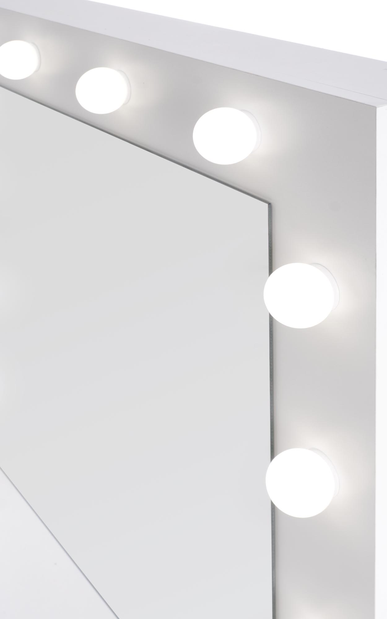Masă de toaletă Hollywood modernă cu iluminare 94 cm - Alb moderní Toaletní stolek Hollywood s osvětlením - Alb