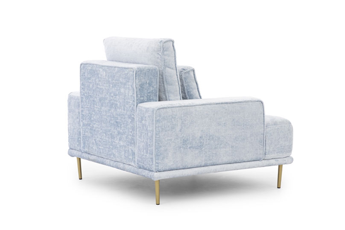 Moderné čalúnené kreslo Nicole Čalúnená zadná časť