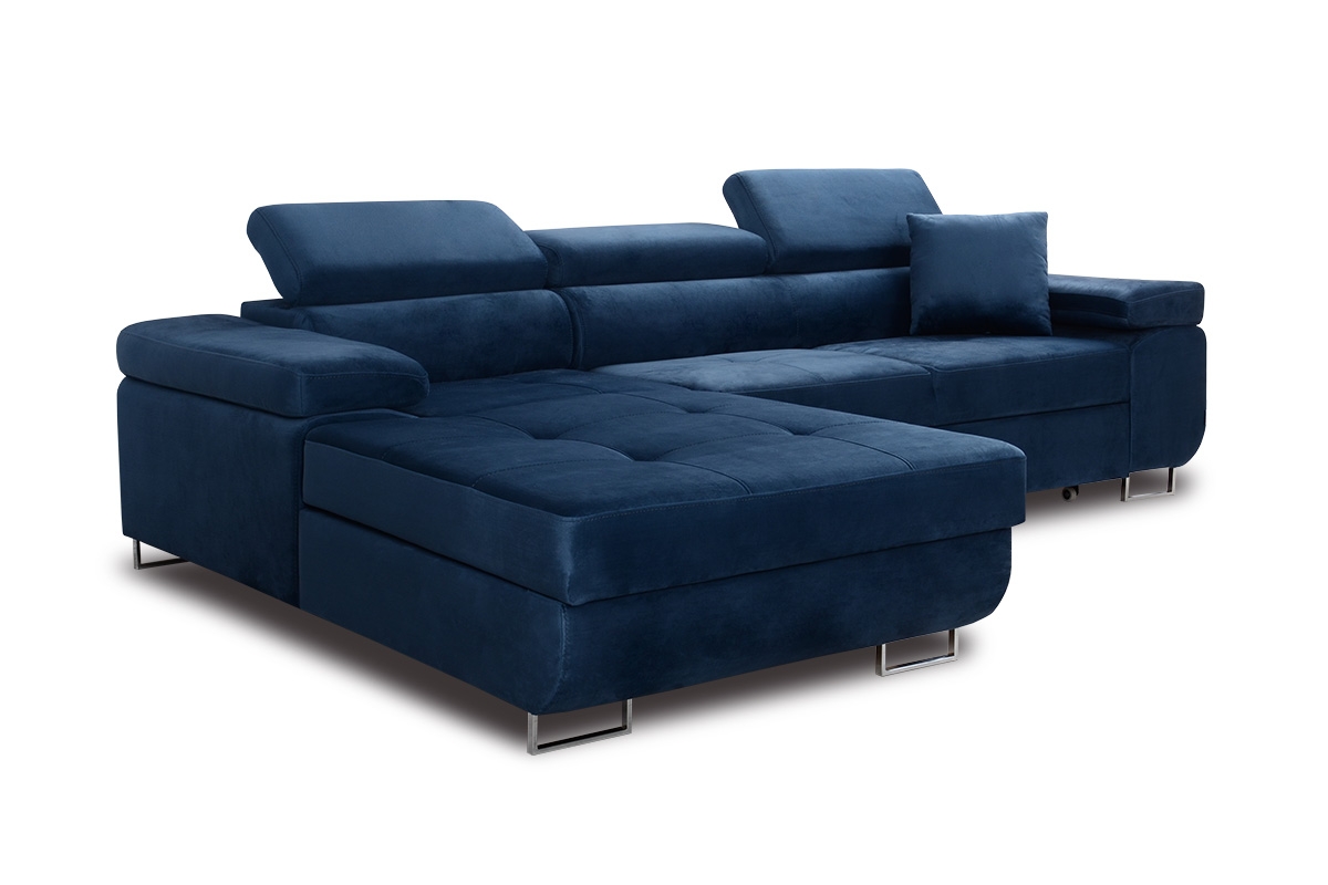 Moderná rohová sedacia súprava Annabelle L II - chrómové nožičky Rohová sedacia súprava Annabelle II - ľavá strana