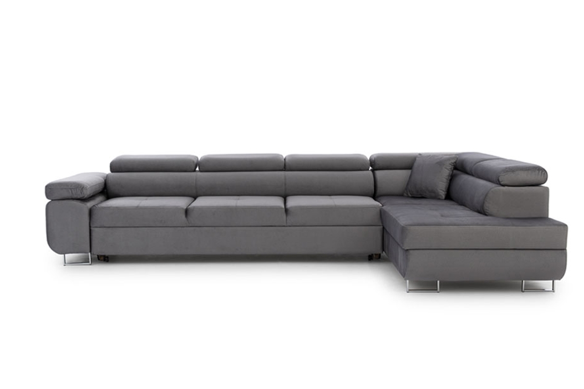 Rozkladacia rohová sedacia súprava Annabelle Maxi - chrómové nožičky Pravostranná sedacia súprava Annabelle Maxi 